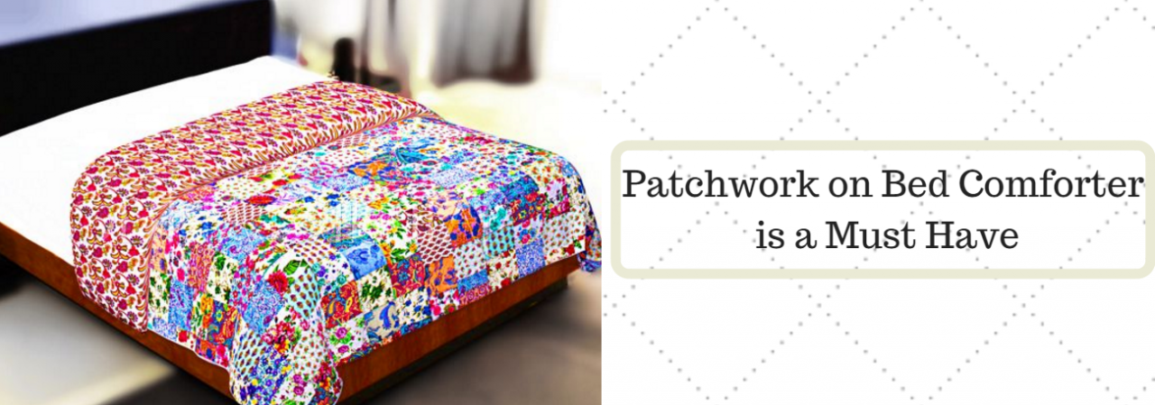 Patchwork on Bed Comforter