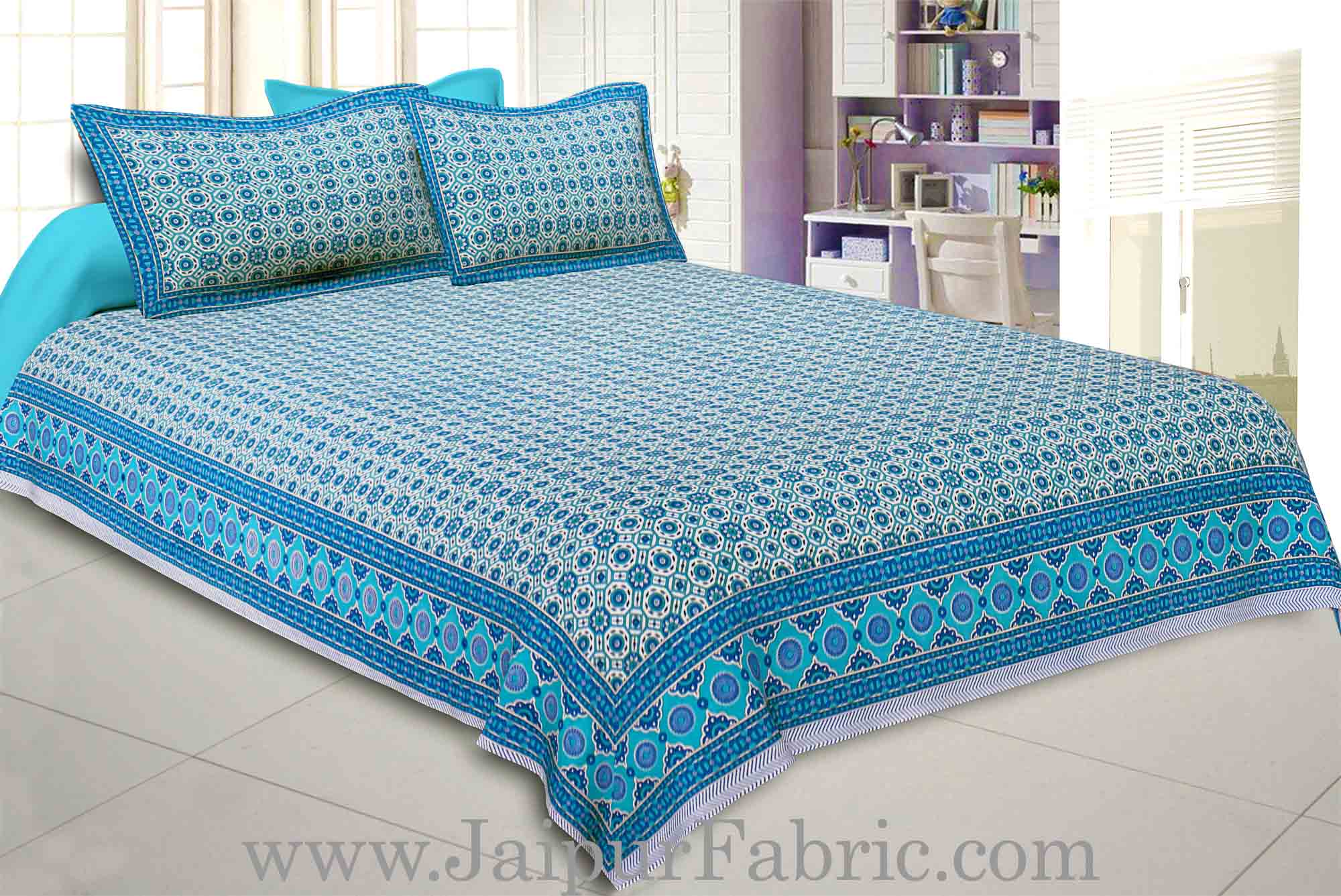 Vibrant Geometry Double Bedsheet