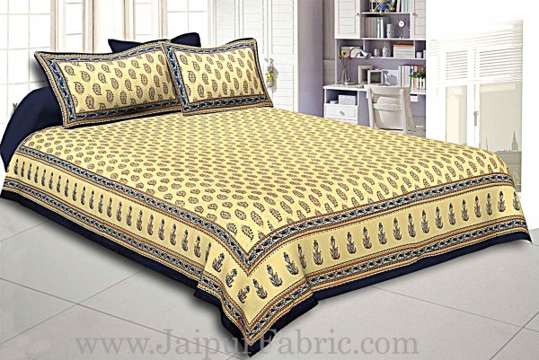 King Size Double Bedsheet  Hand Block Print Super Fine Cotton