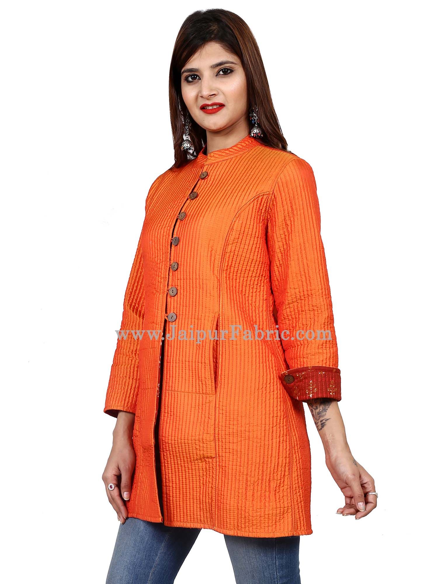 Women Orangish Jacket