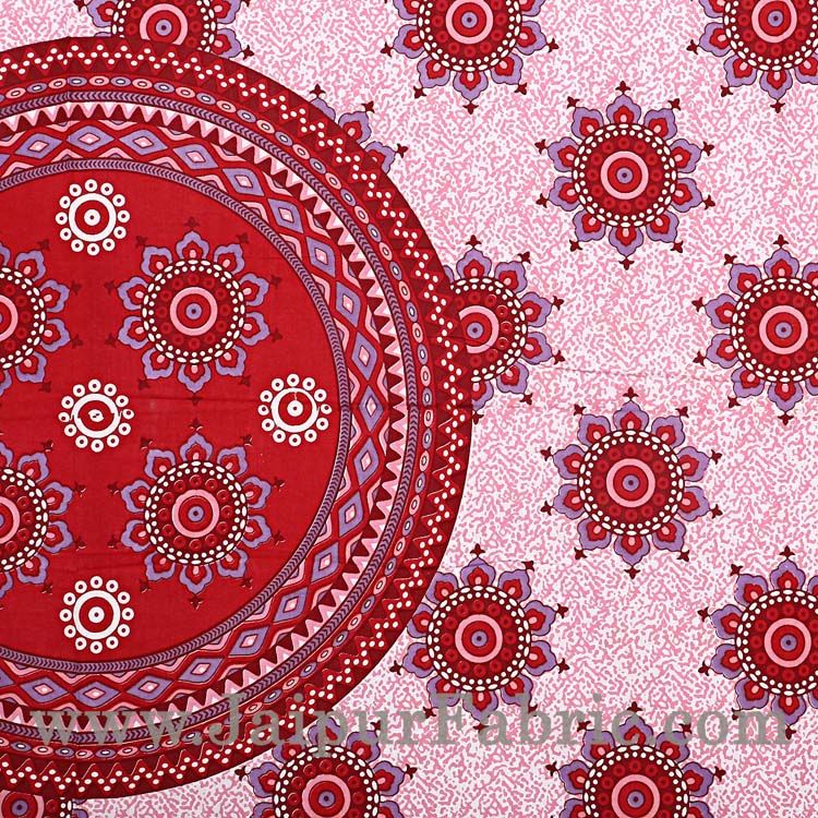 Paisley Pink Double Bedsheet