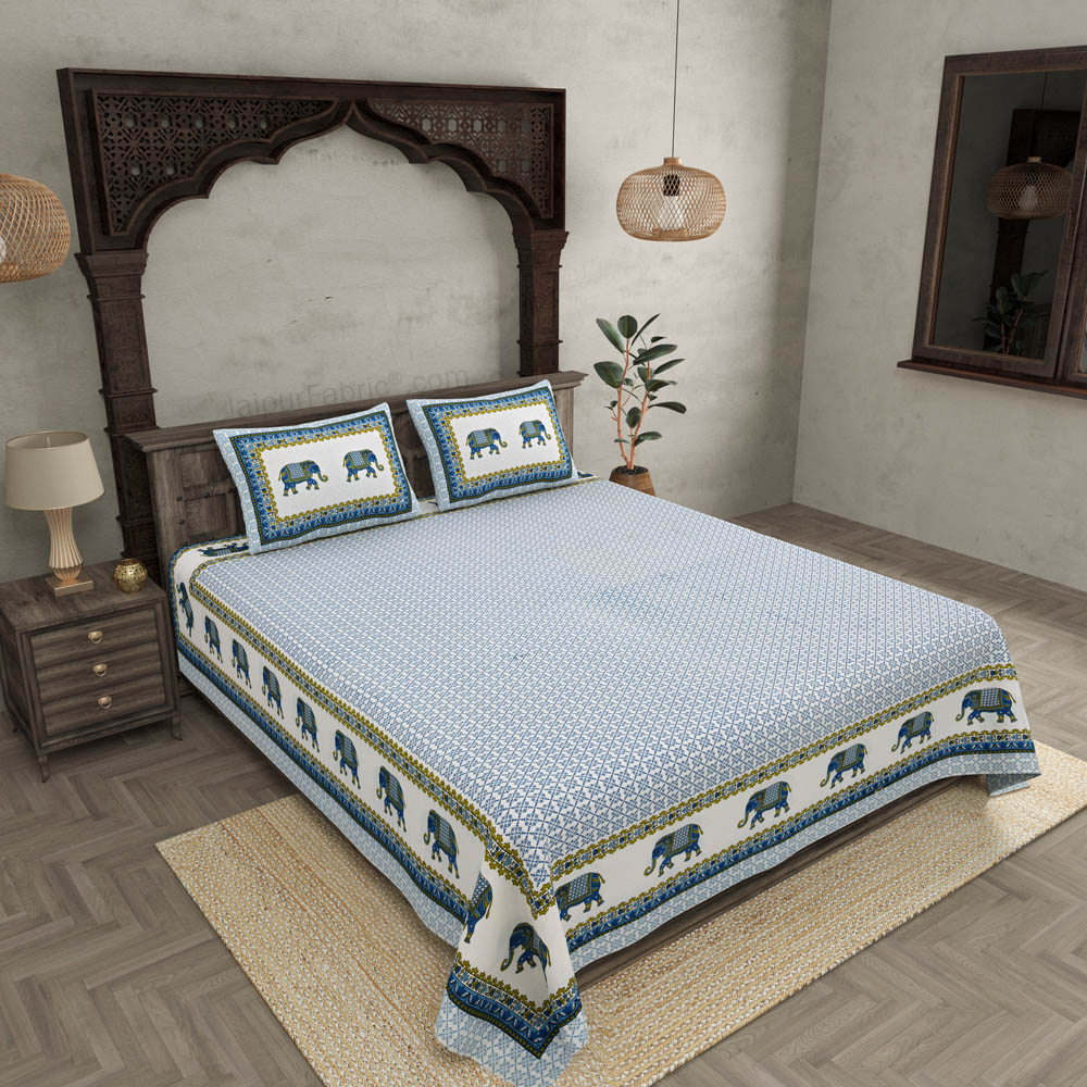 Blockbuster Blue Double Bedsheet