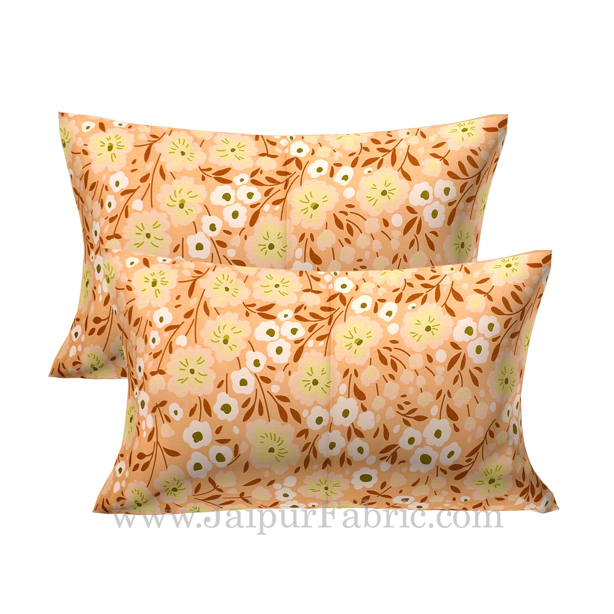 Flourishing Flora Peach Double Bedsheet