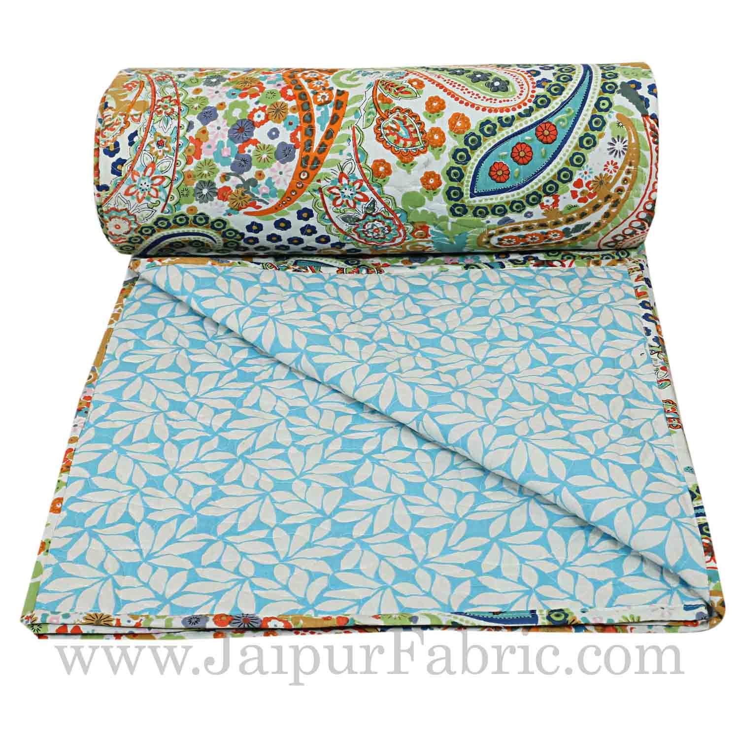 Comforter Printed Paisley Print Super Fine Cotton Multi Uses