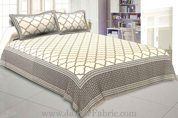 Double Bedsheet Jali Print With Two Pillow Cover