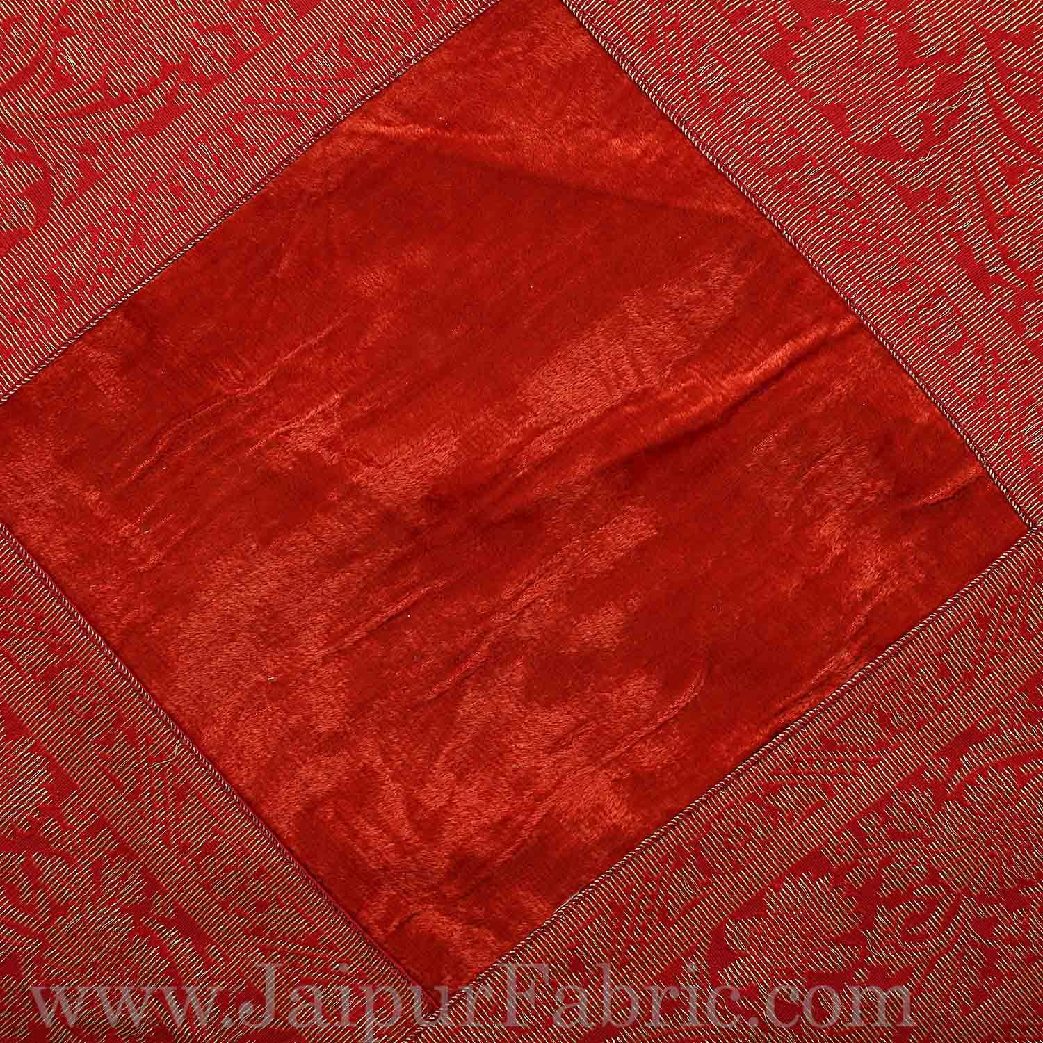 Dark Maroon Color Velvet Cushion Cover