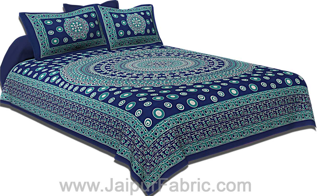 COMBO84- Set of 1 Double Bedsheet and  1 Single Bedsheet With  2+1 Pillow Cover