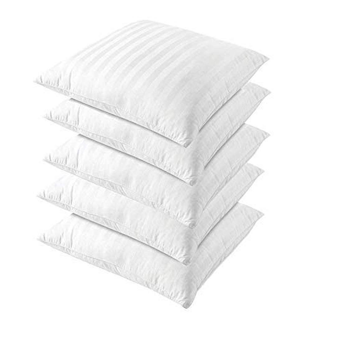 Cushion Filler White Cotton Satin Stripes Microfiber Fill