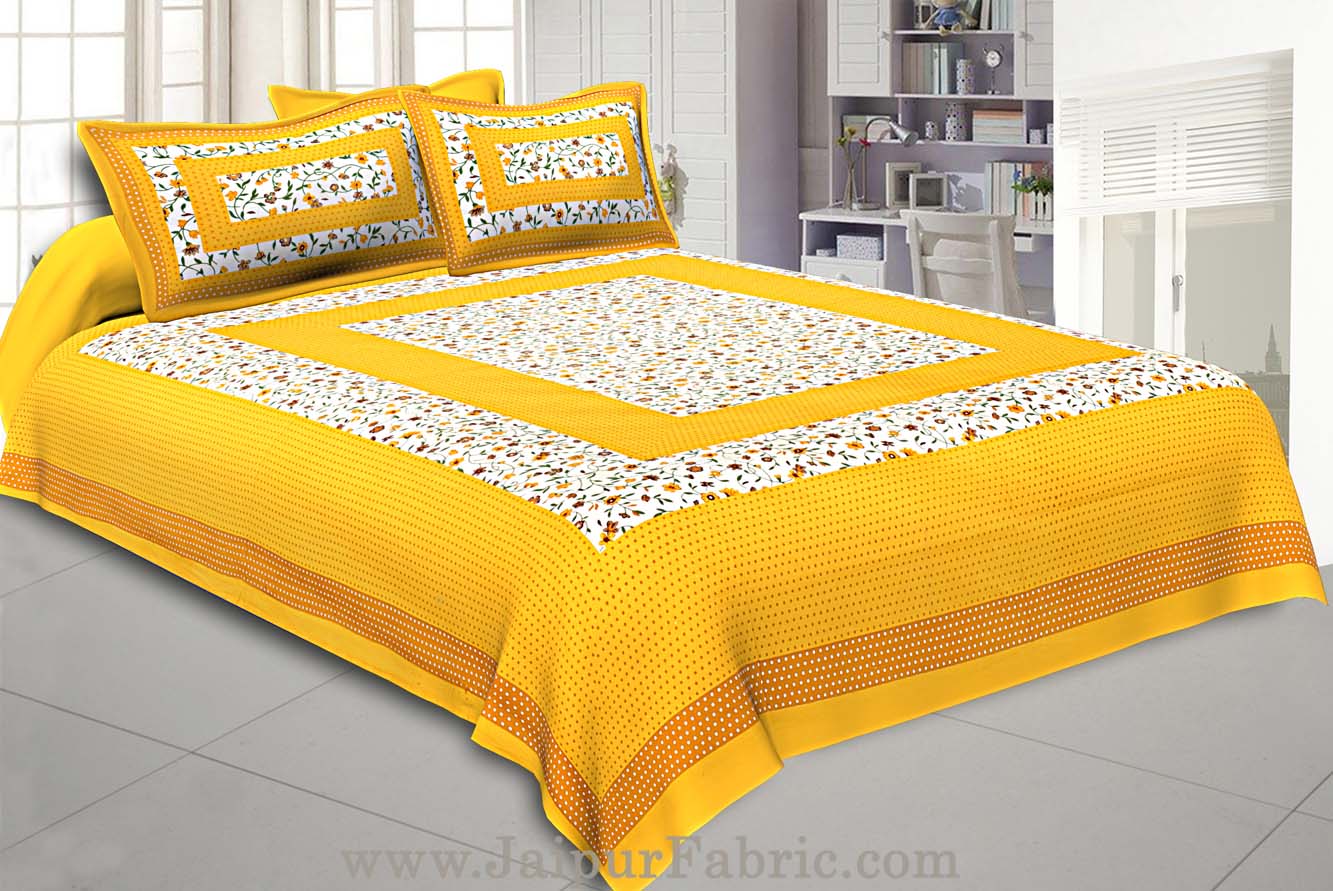 COMBO81- Set of 1 Double Bedsheet and  1 Single Bedsheet With  2+1 Pillow Cover