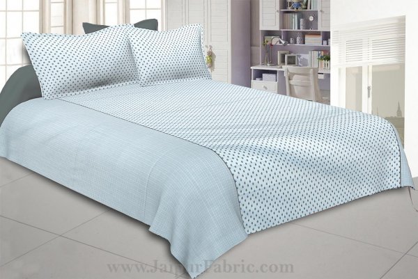 Grey Pearls Double Bedsheet