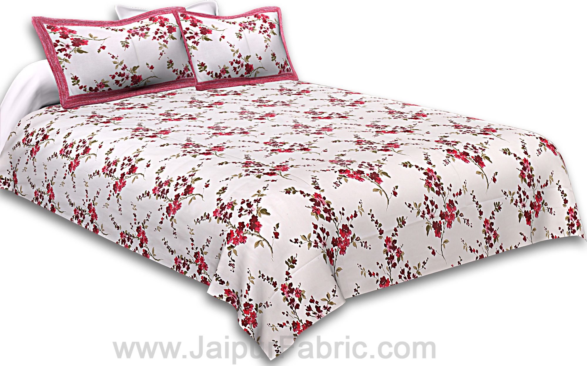 COMBO93- Set of 1 Double Bedsheet and 1 Single Bedsheet With 2+2