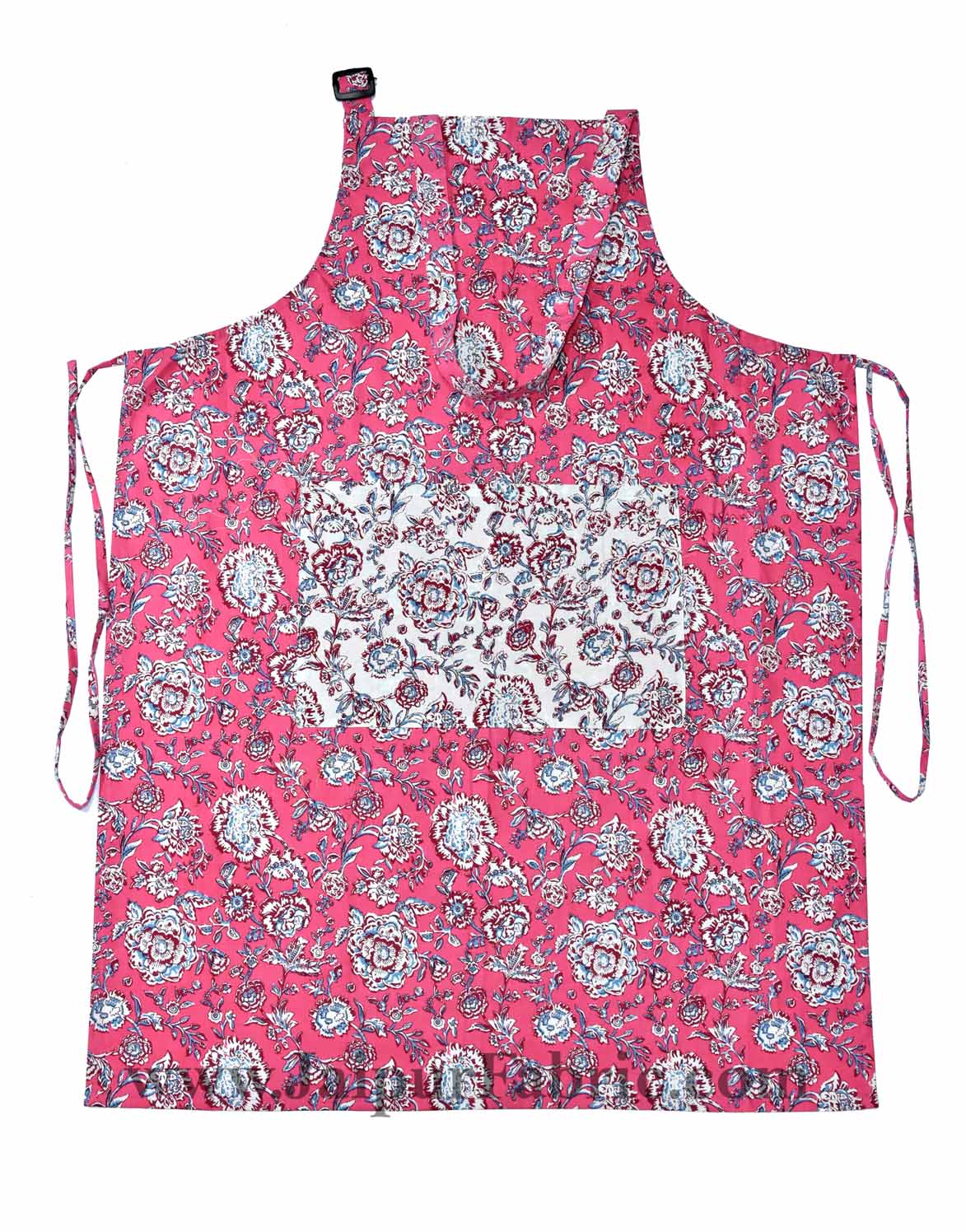 Floral Motif print pink apron