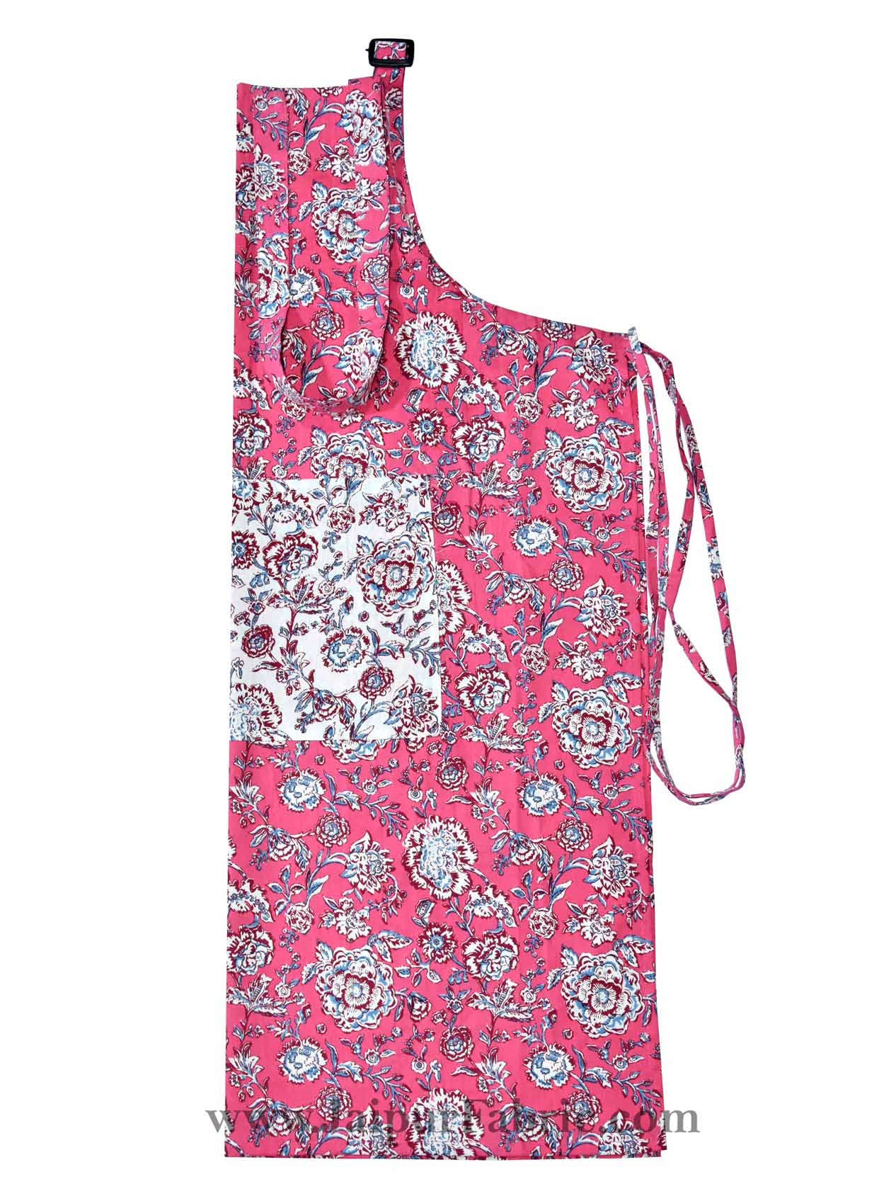 Floral Motif print pink apron