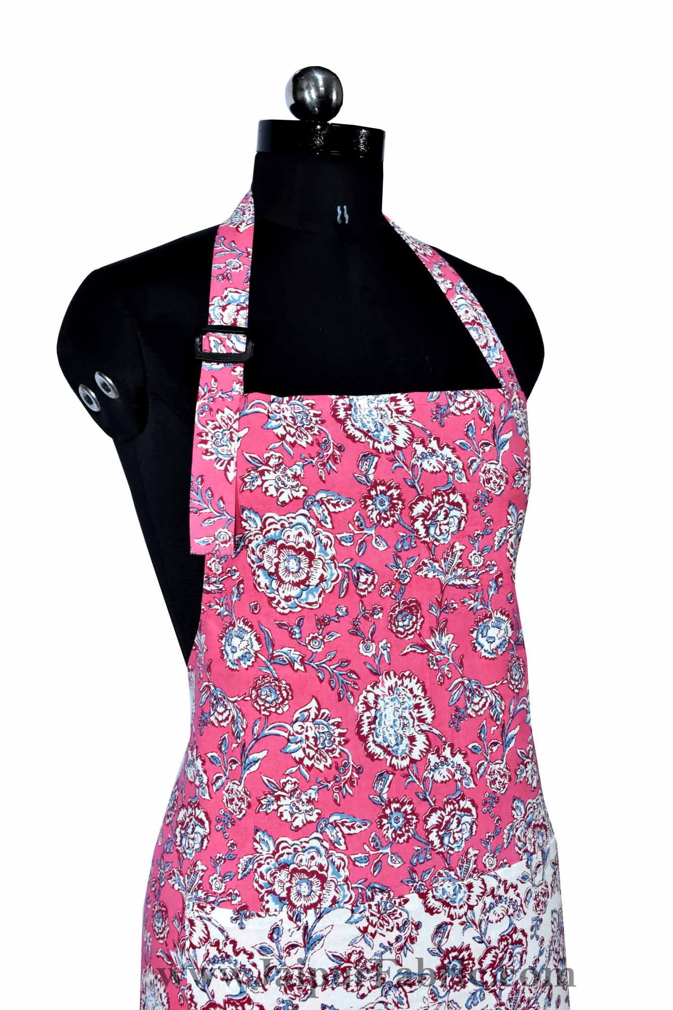 Floral Motif print pink apron