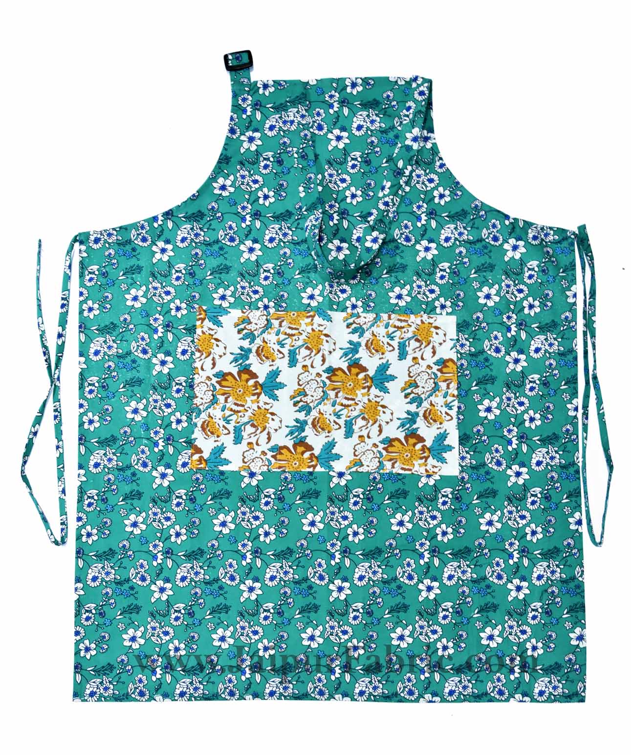 Retro bale sea green apron