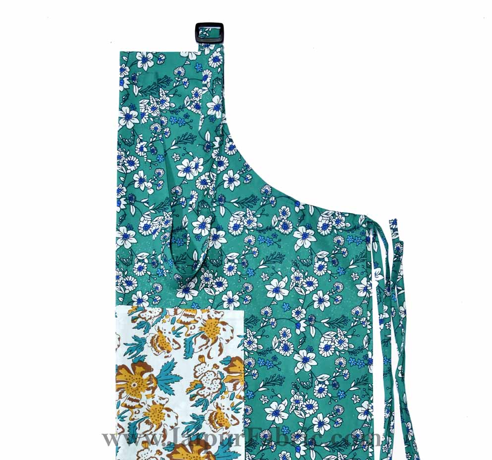 Retro bale sea green apron