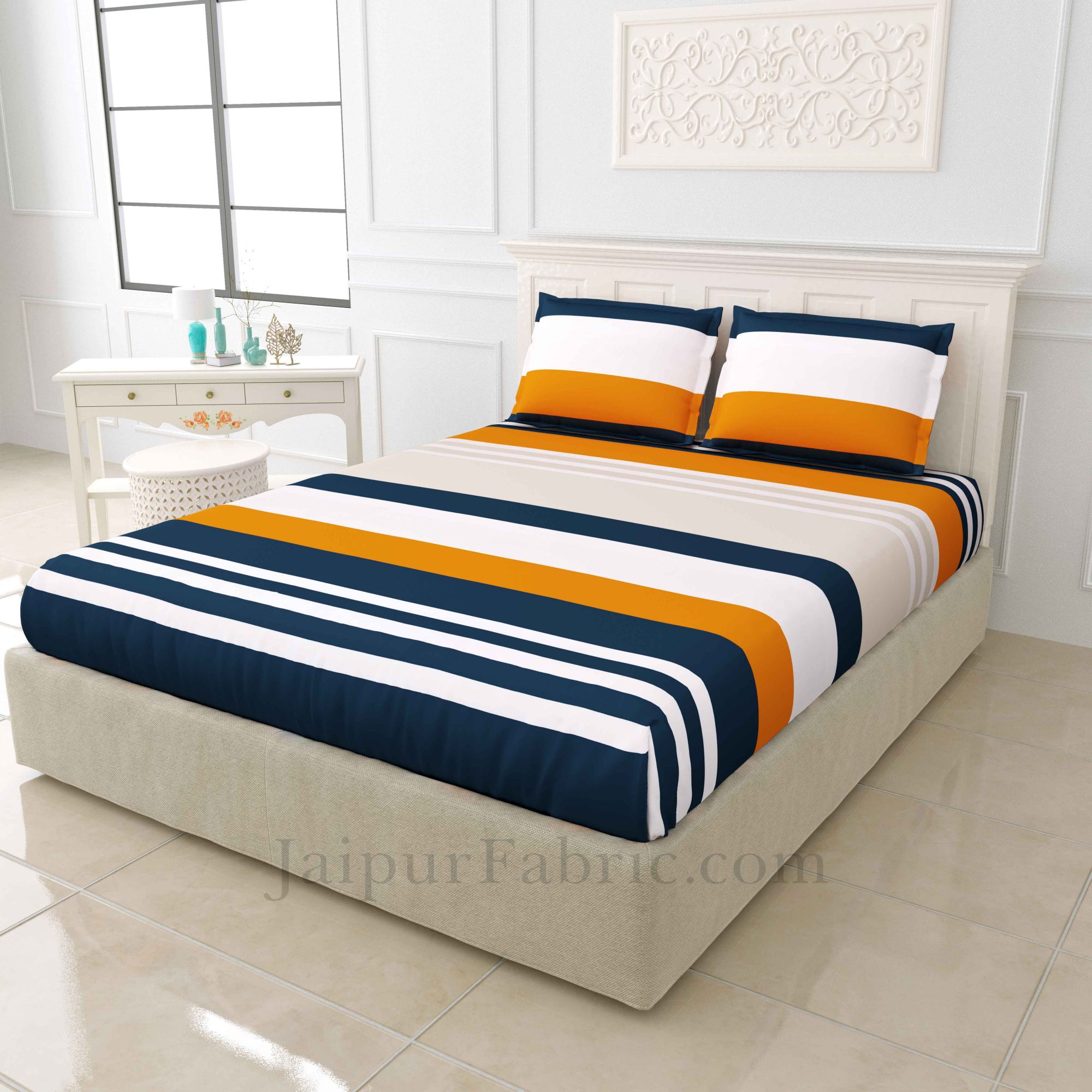 Classy Linears Super Soft King Size Double BedSheet