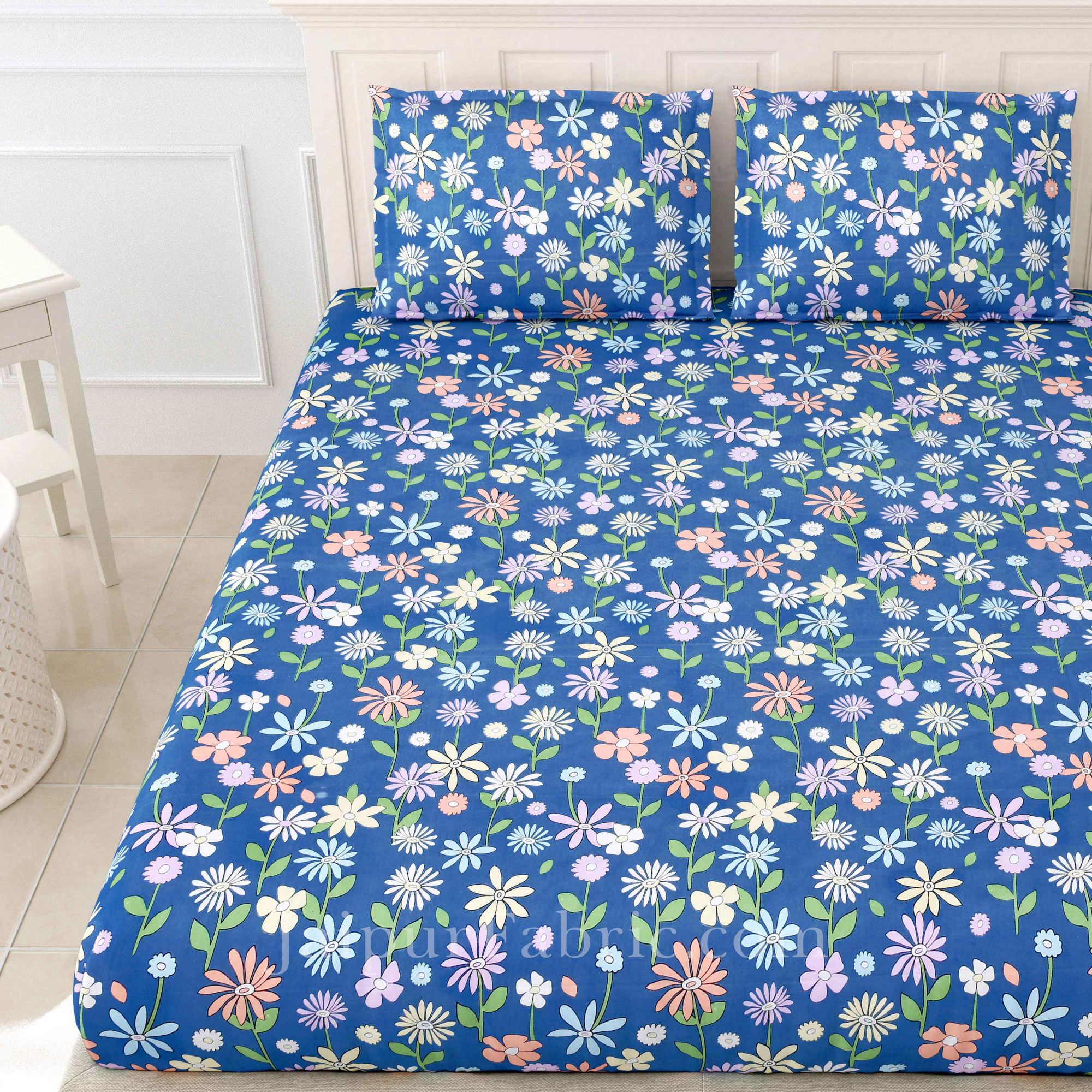 Floral Bouquet Super Soft King Size Double BedSheet