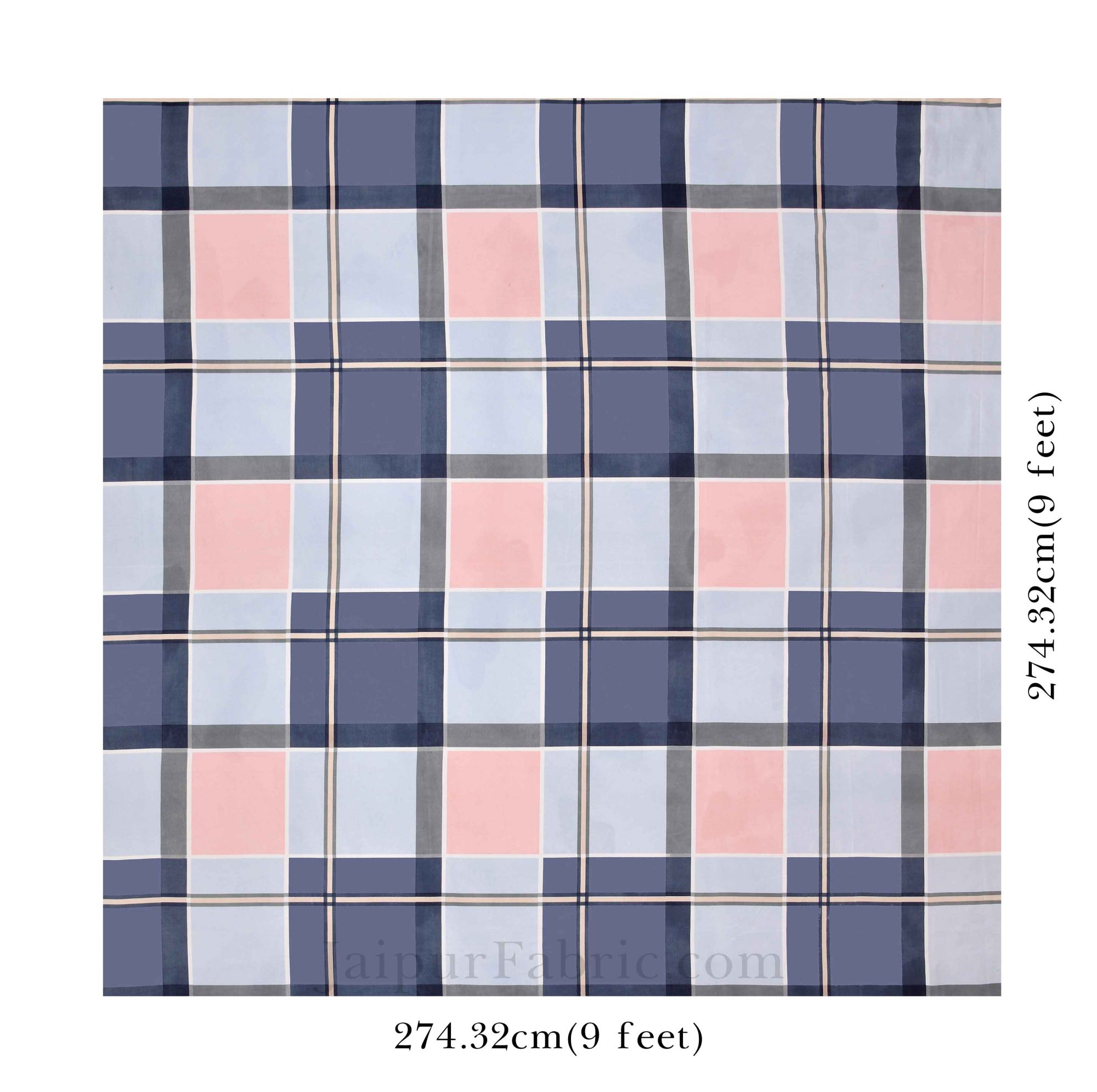 Stylish Checks Super Soft King Size Double BedSheet