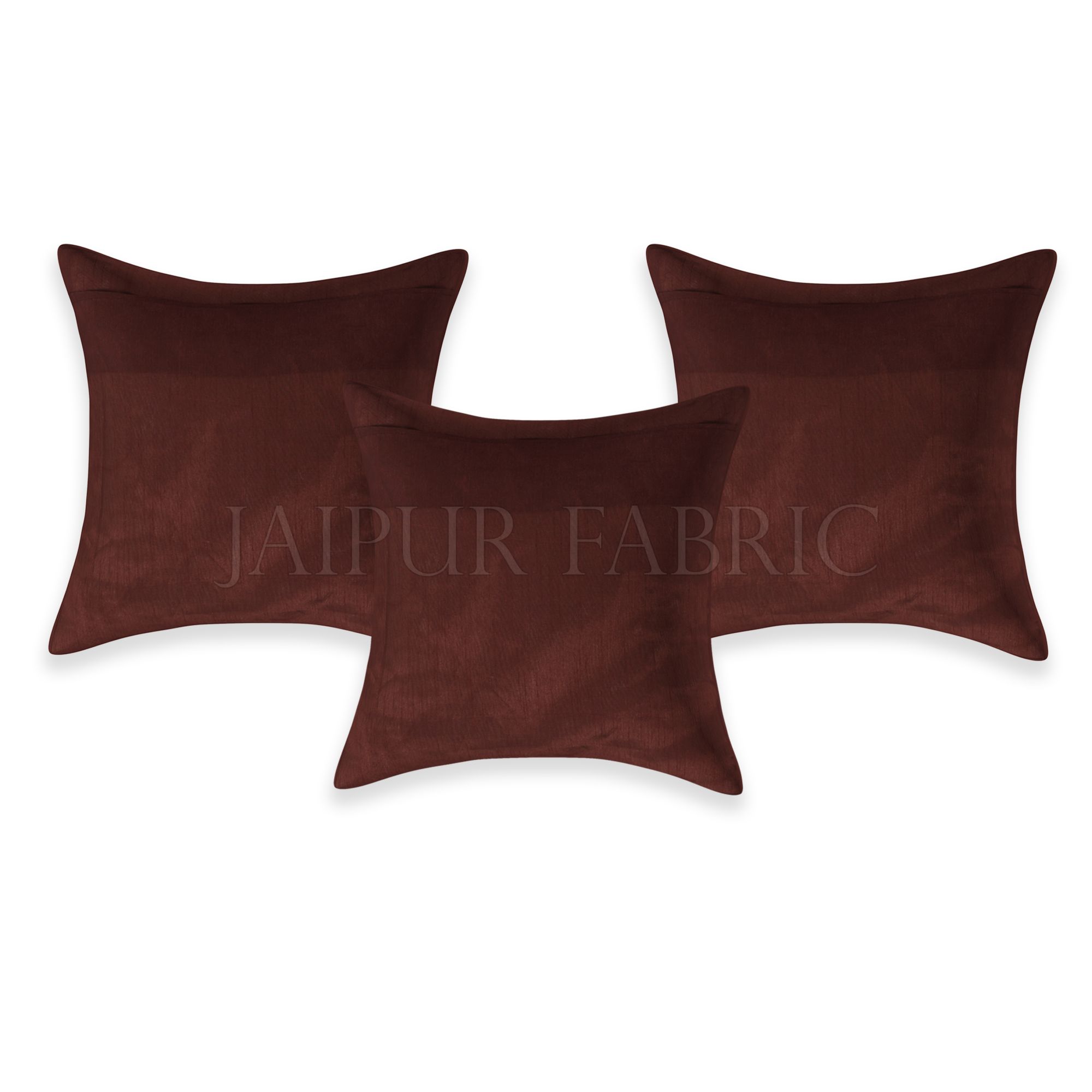 Maroon  Base Gota Work Maroon Border  Floral Print  Velvet Cushion Cover