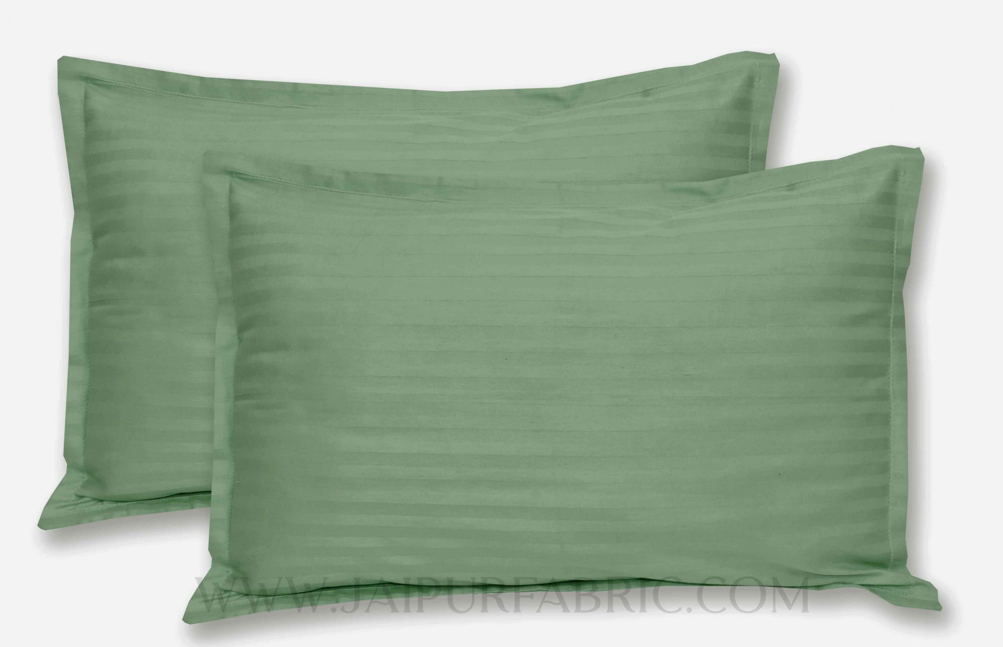 Green Color Pillow Cover Pair