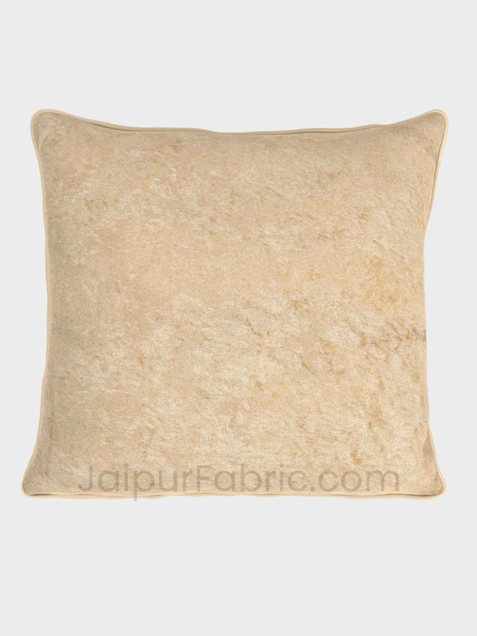 Cream Decorative Super Soft Velvet Cushion Cover