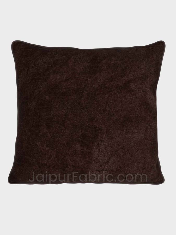 Brown Decorative Super Soft Velvet Cushion Cover