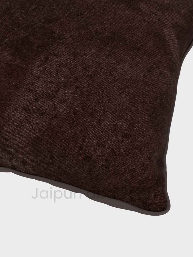 Brown Decorative Super Soft Velvet Cushion Cover