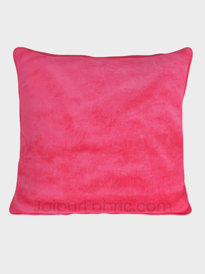 Pink  Decorative Super Soft Velvet Cushion Cover