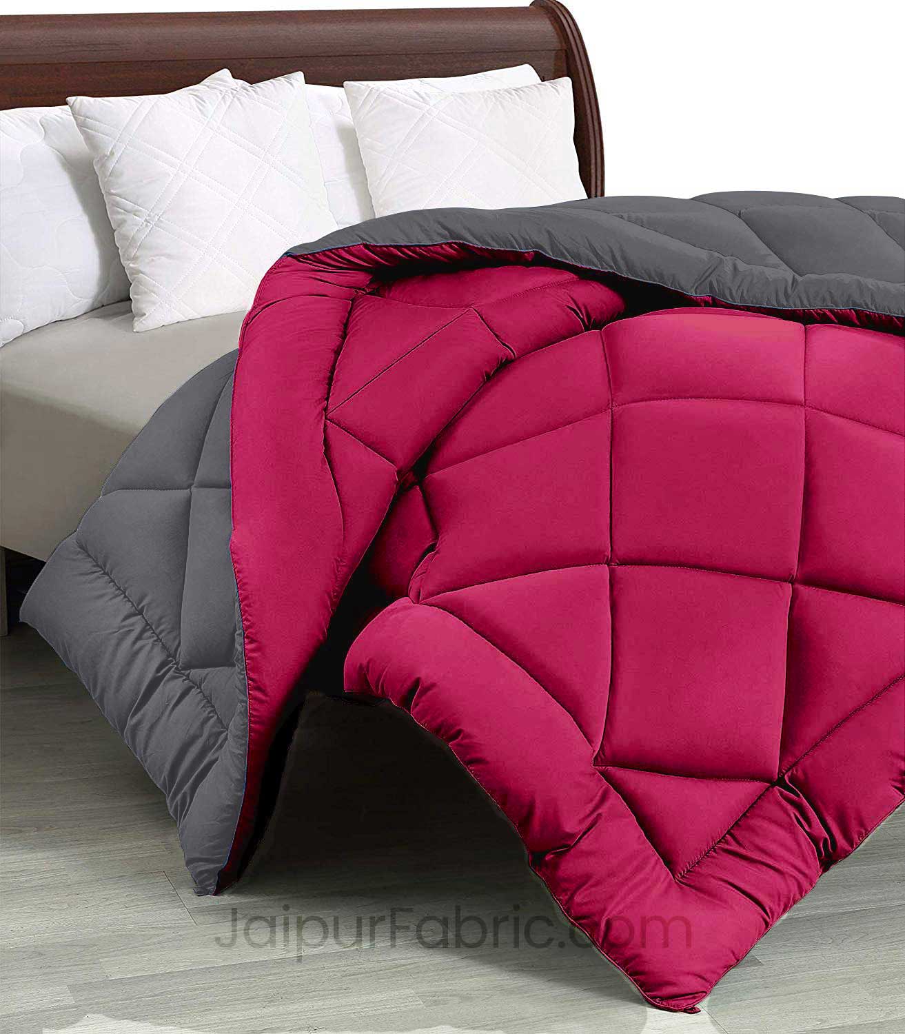 Red-Grey  Double Bed Comforter