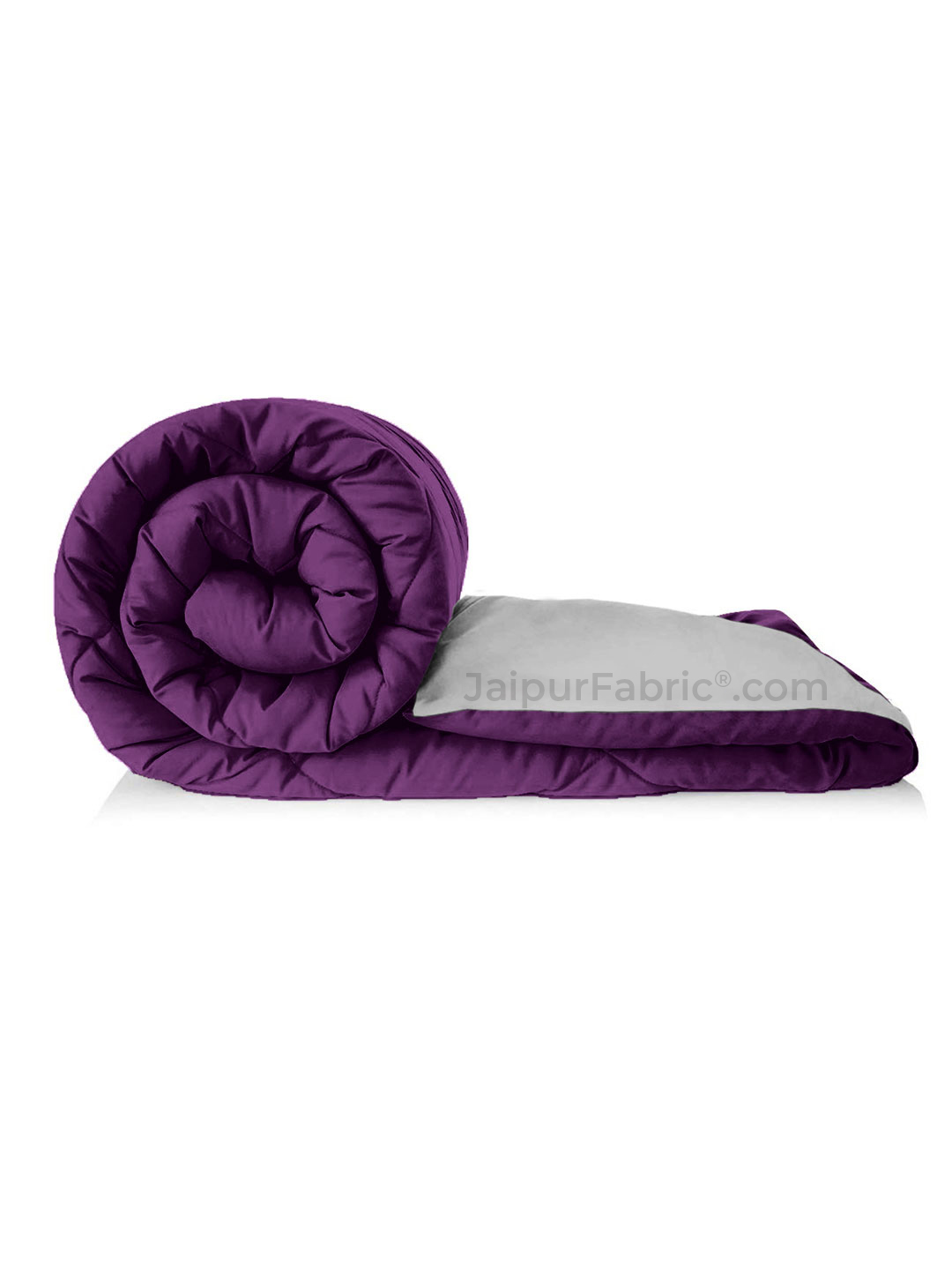 Purple Light Grey Single Bed Comforter