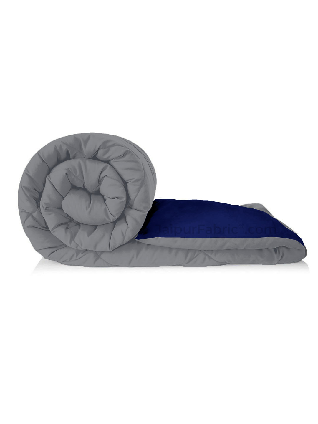 Grey- Navy Blue Double Bed Comforter