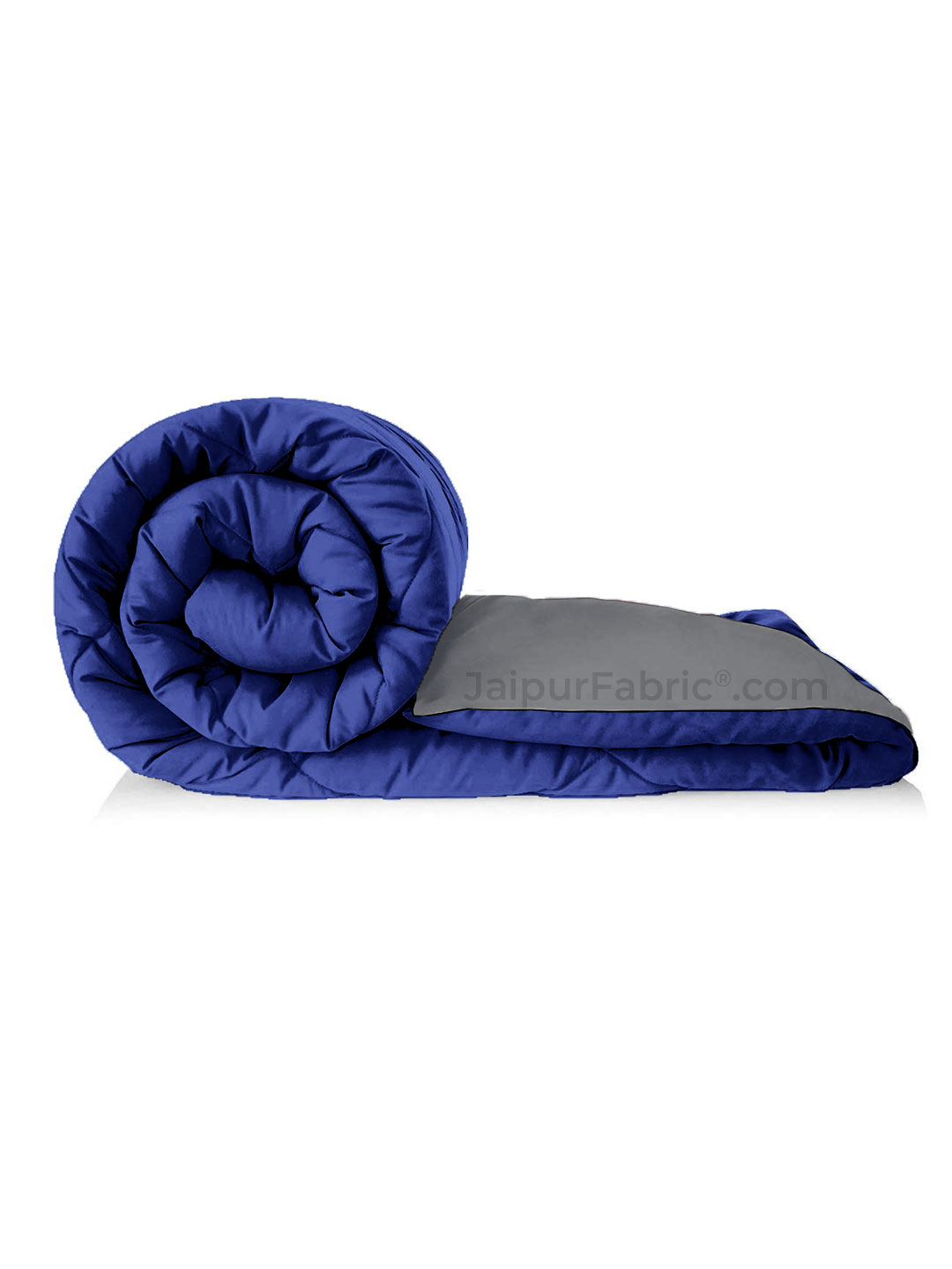 Grey- Navy Blue Double Bed Comforter