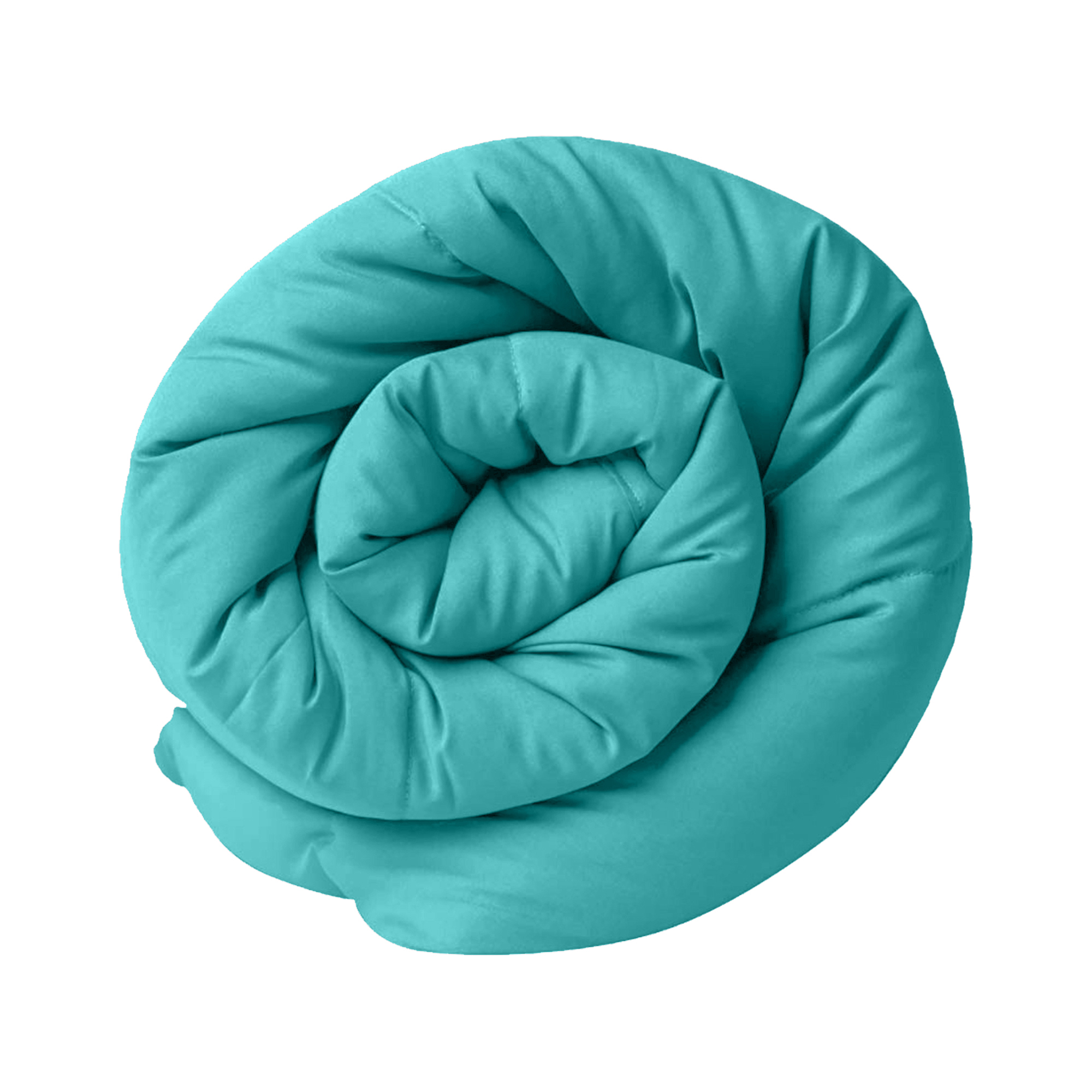 Sky Blue-Lemon Green  Double Bed Comforter