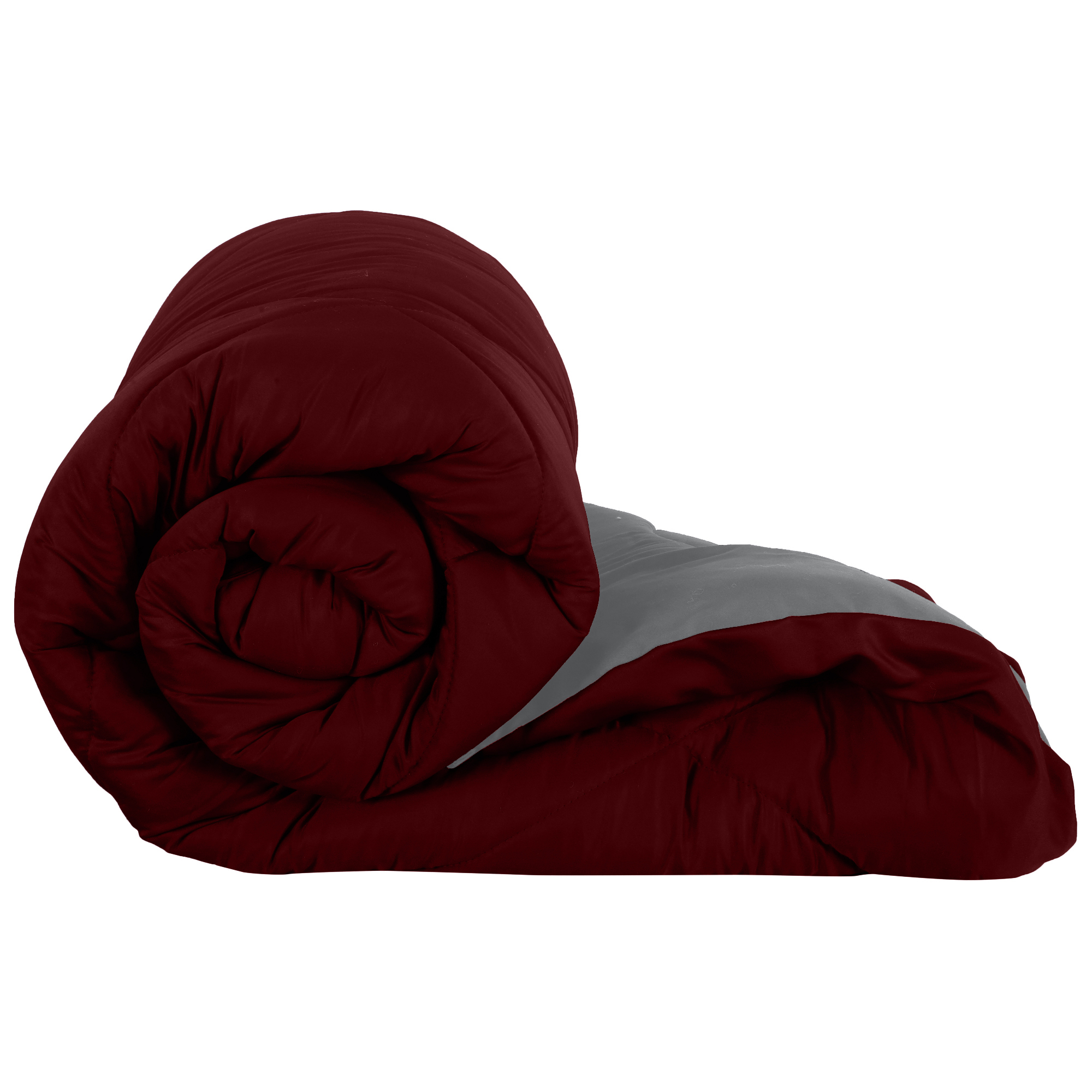 Maroon-Grey  Double Bed Comforter