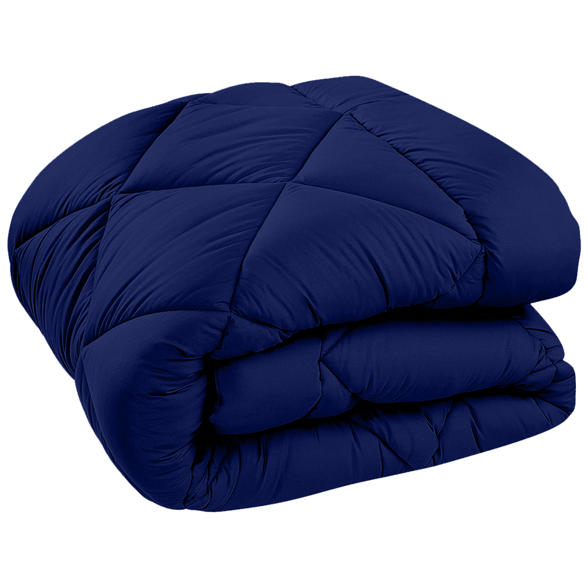 Navy Blue-Red  Double Bed Comforter