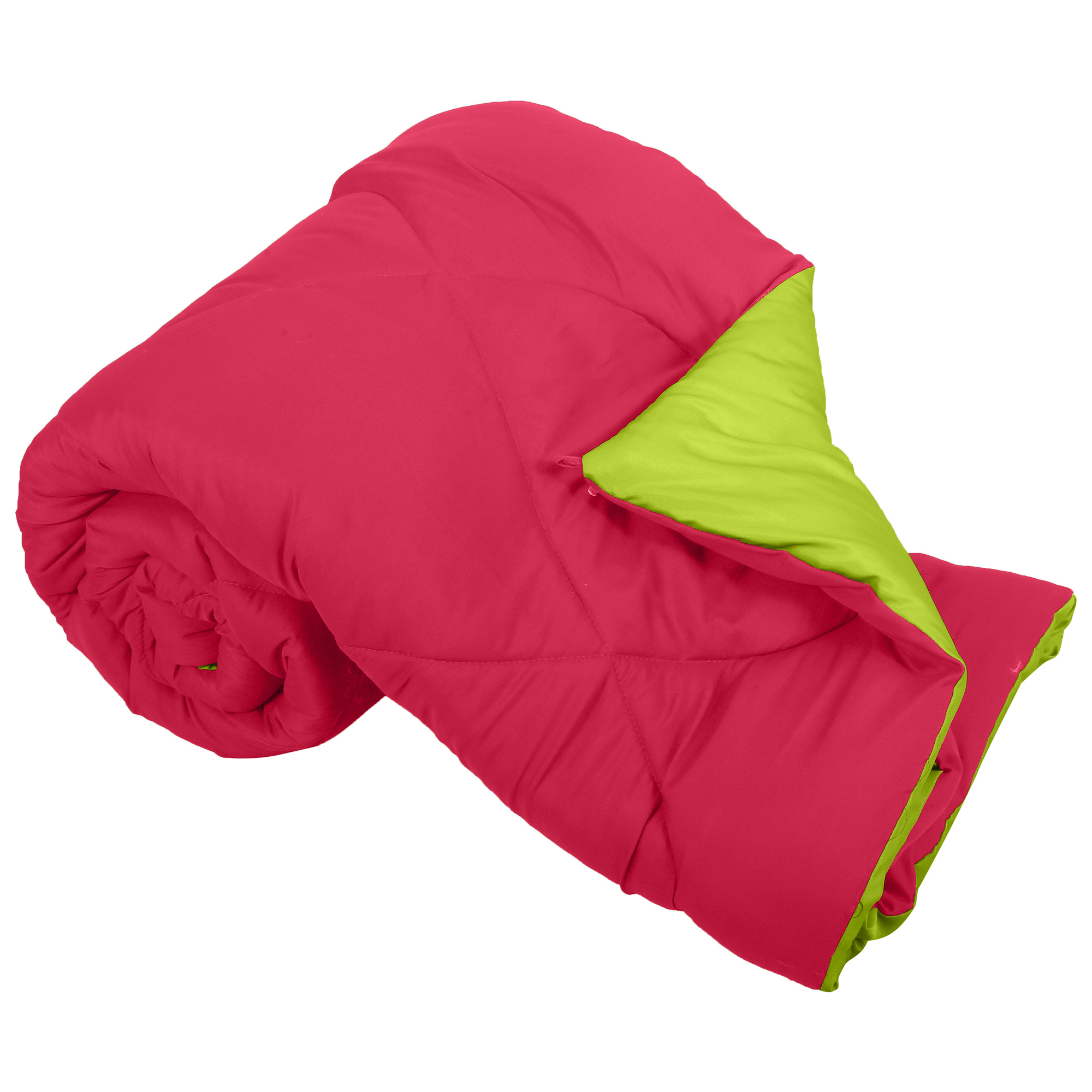 Red-Lemon Green  Double Bed Comforter