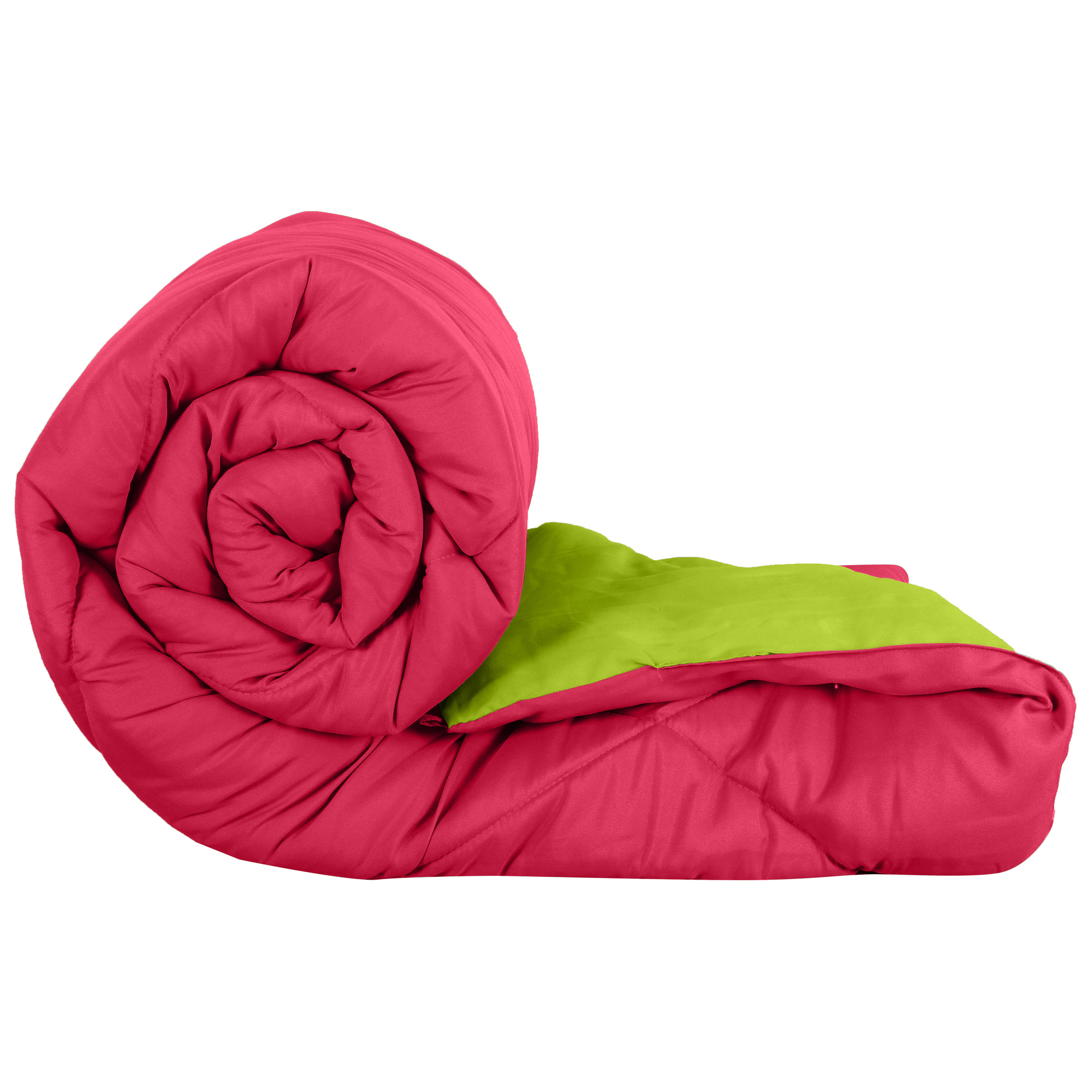 Red-Lemon Green  Double Bed Comforter