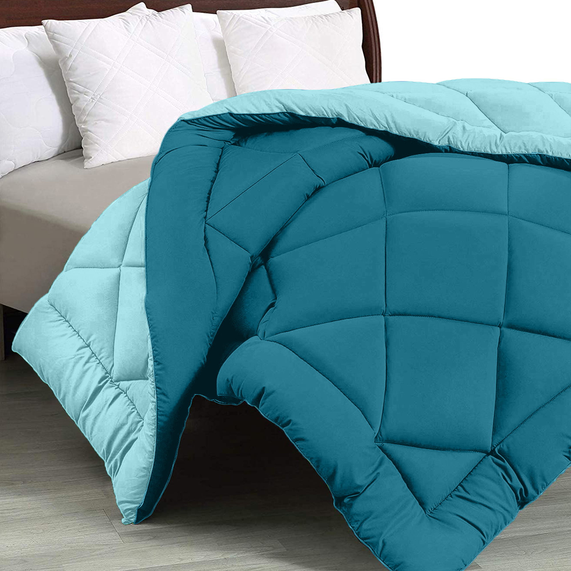 Ocean Blue Teal Blue Double Bed Comforter