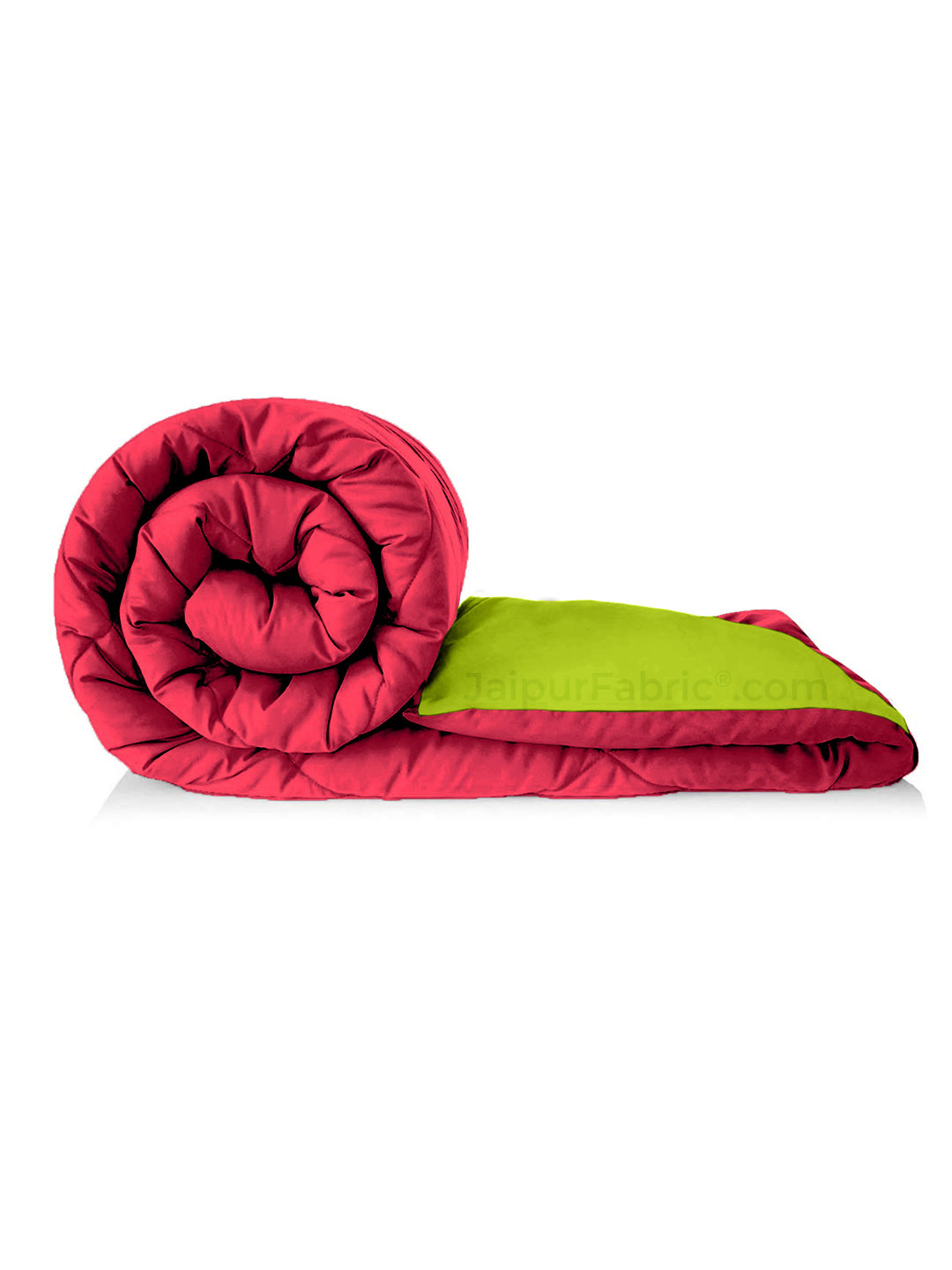 Dark Pink Parrot Green Single Bed Comforter