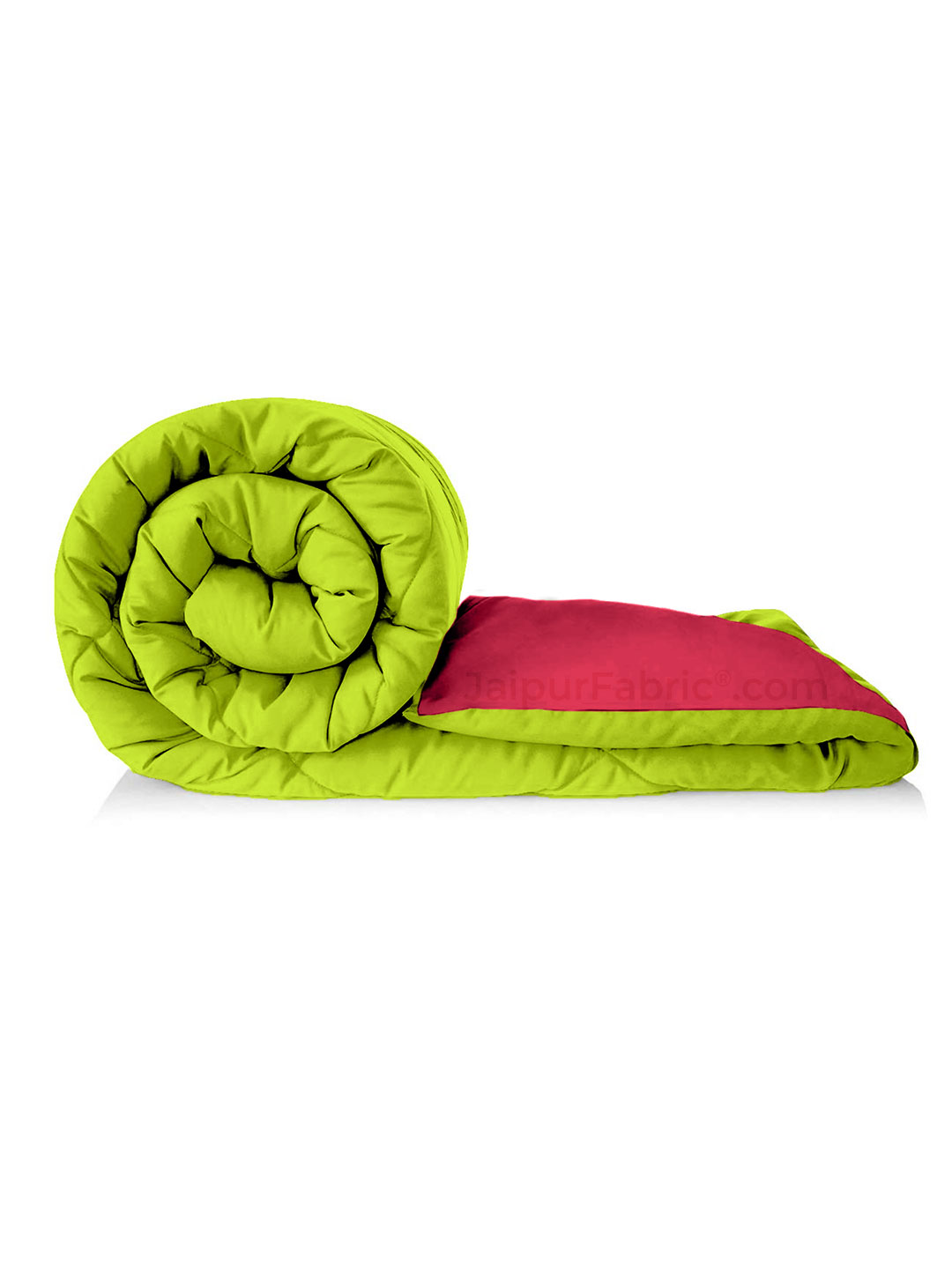 Parrot Green Dark Pink Single Bed Comforter