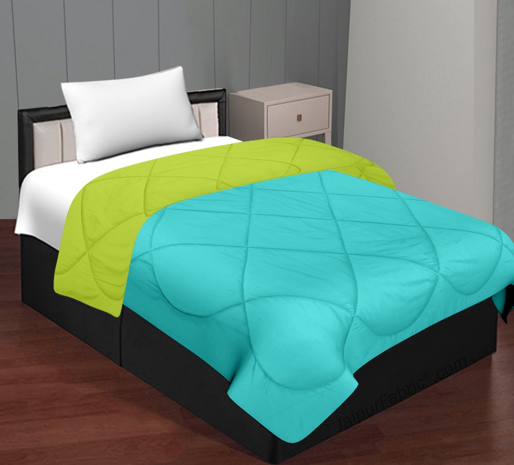 Aqua Green Parrot Green Single Bed Comforter