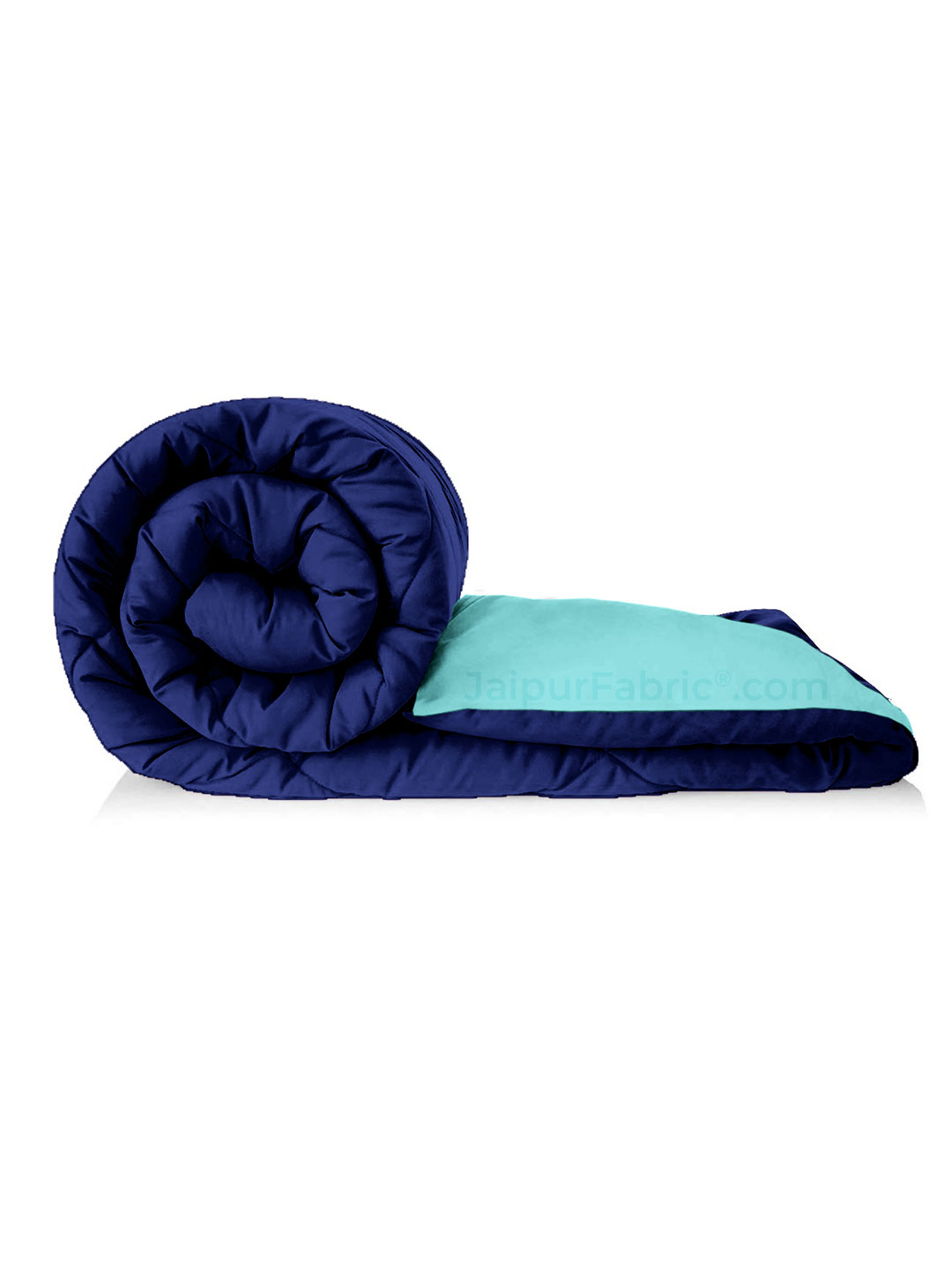 Aqua Green Navy Blue Single Bed Comforter