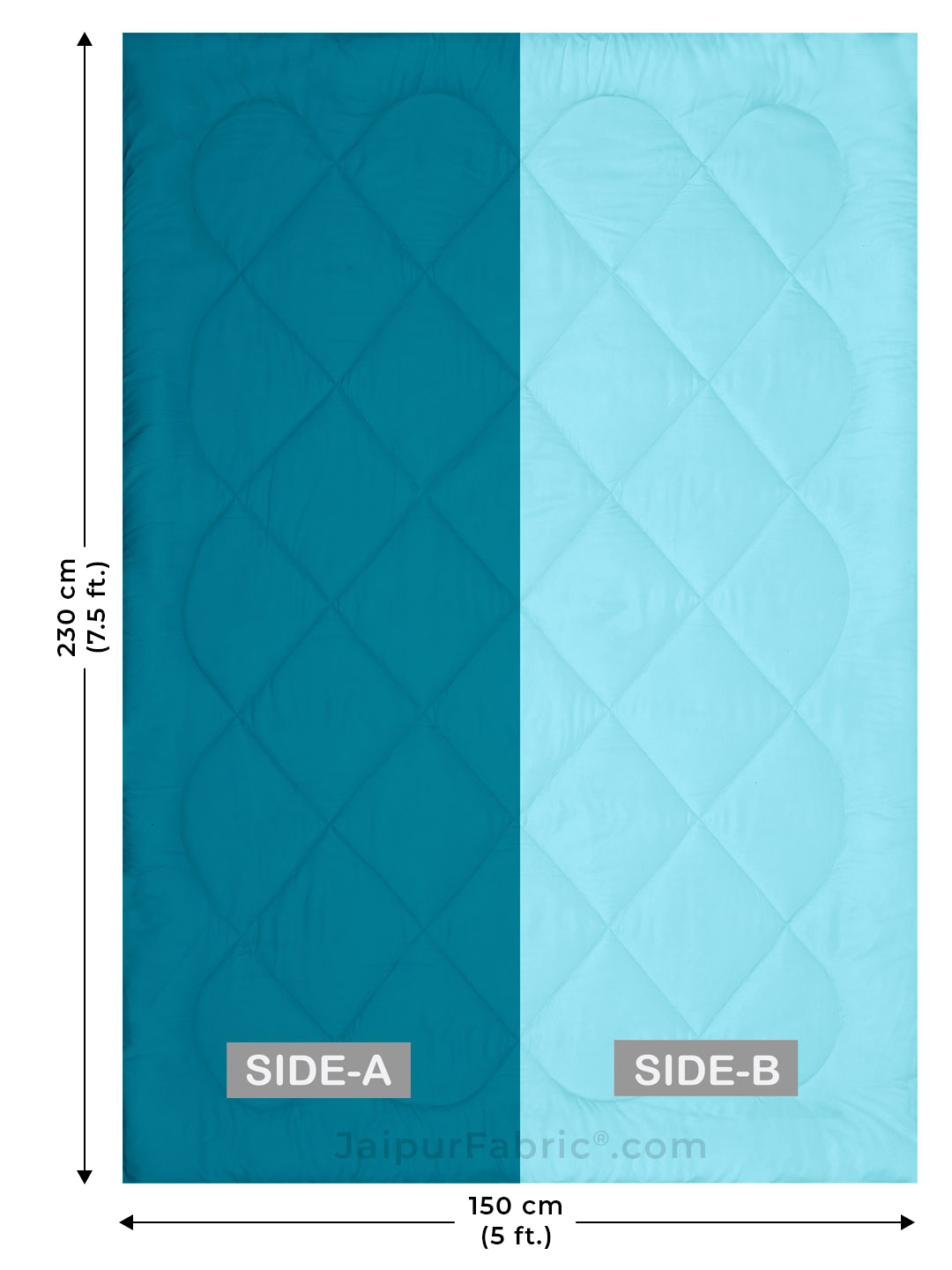 Ocean Blue Teal Blue Single Bed Comforter