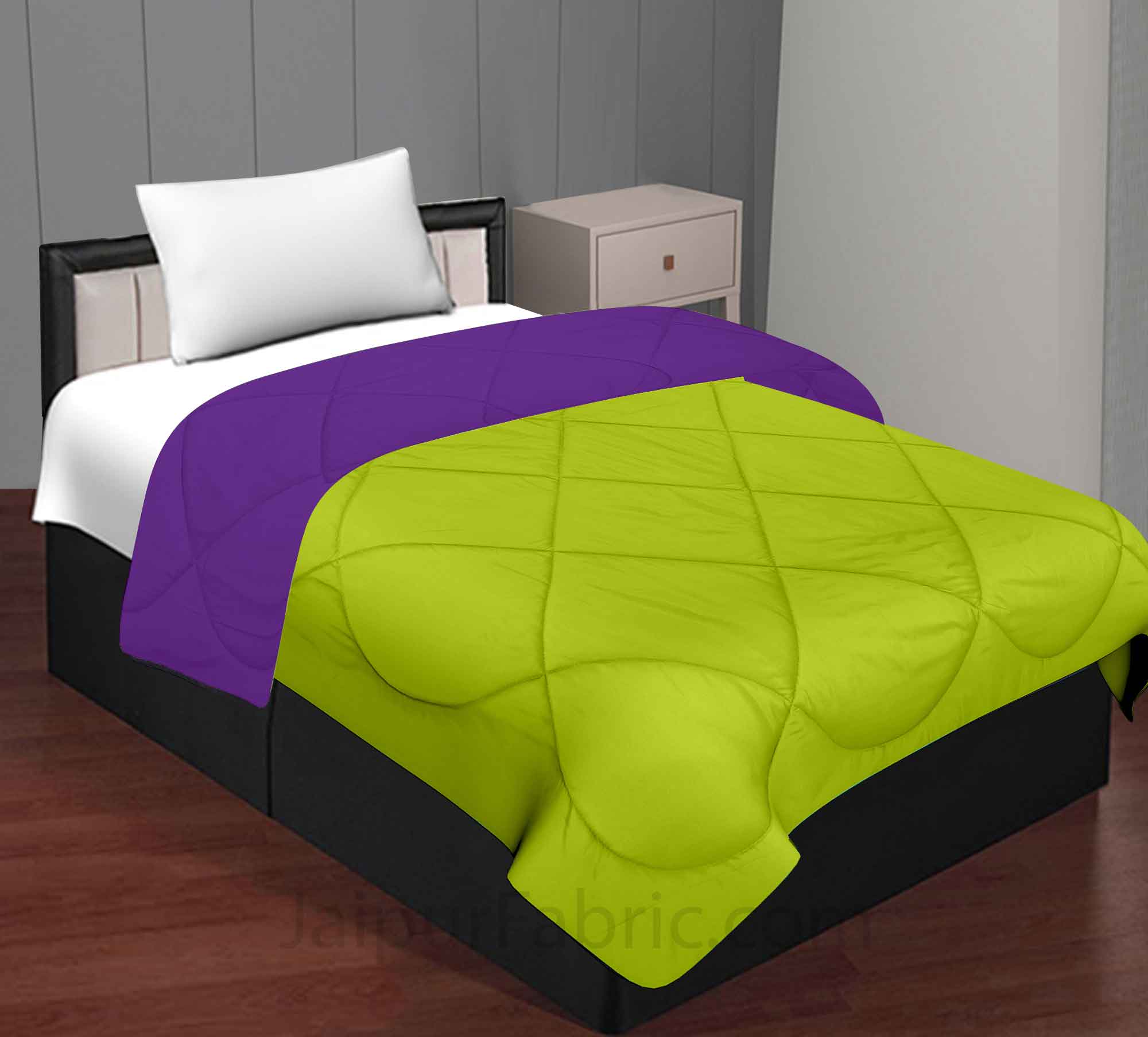 Purple Green Single Bed Comforter