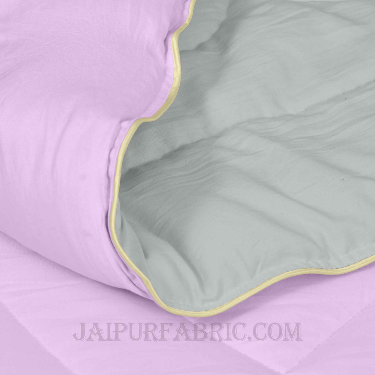 Ultra Soft Fluffy Reversible Purple Grey Dual Tone Pure Cotton Cover Premium Micro Fibre Filling Double Bed Comforter