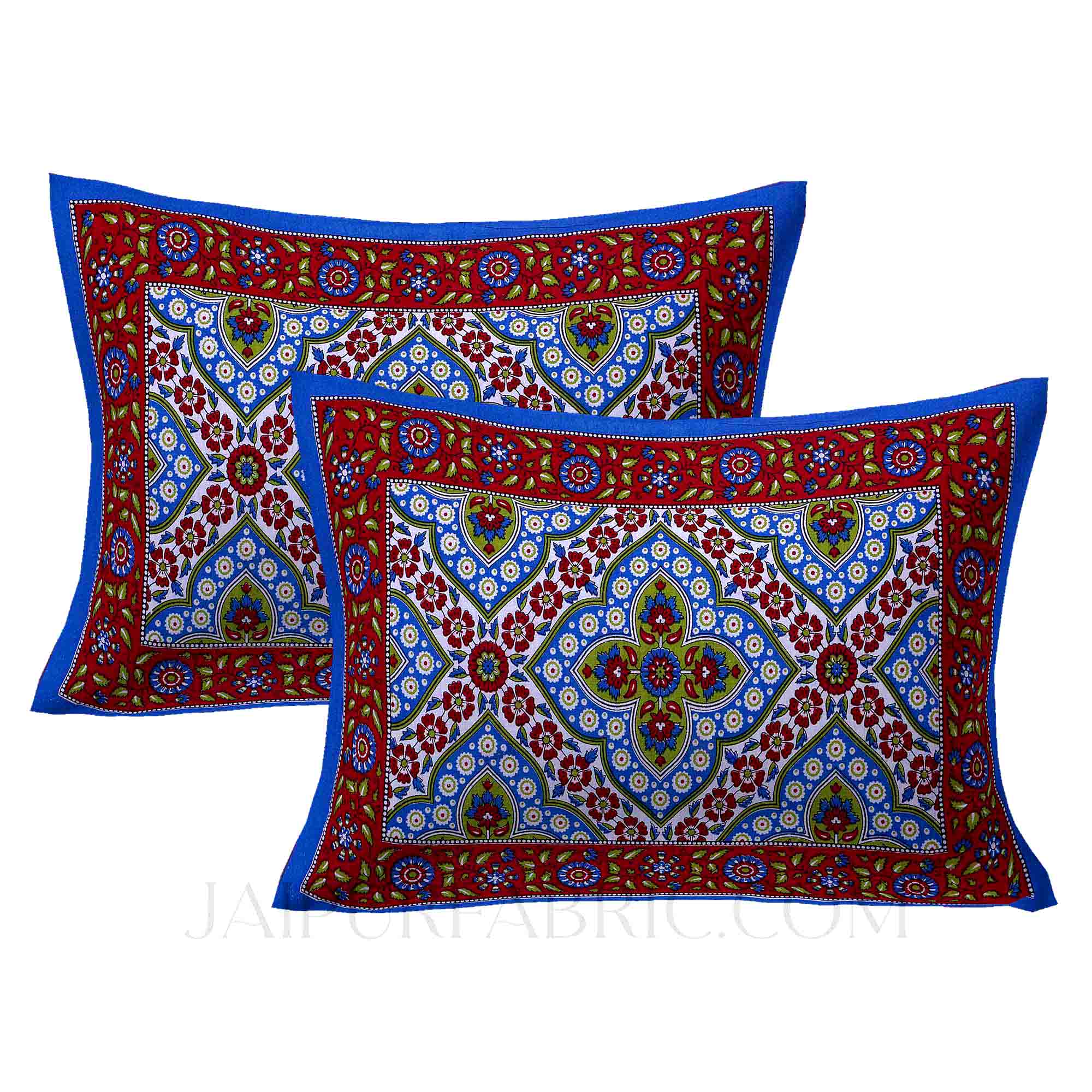 Blue Kalamkari Double Bedsheet