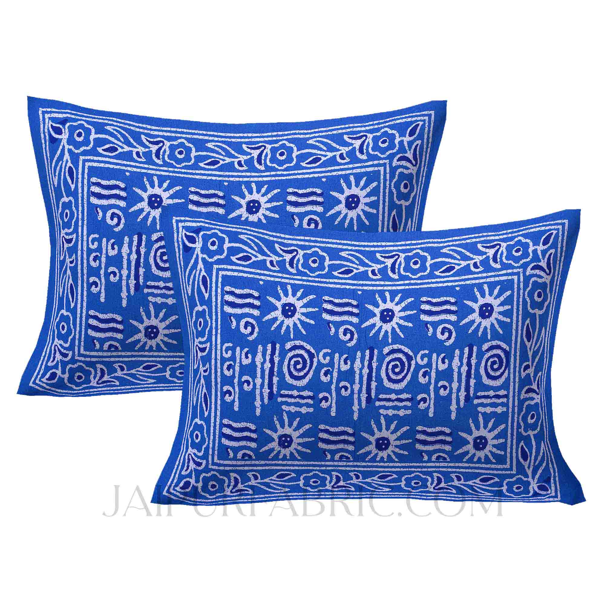 Blue Modern Art Double Bedsheet