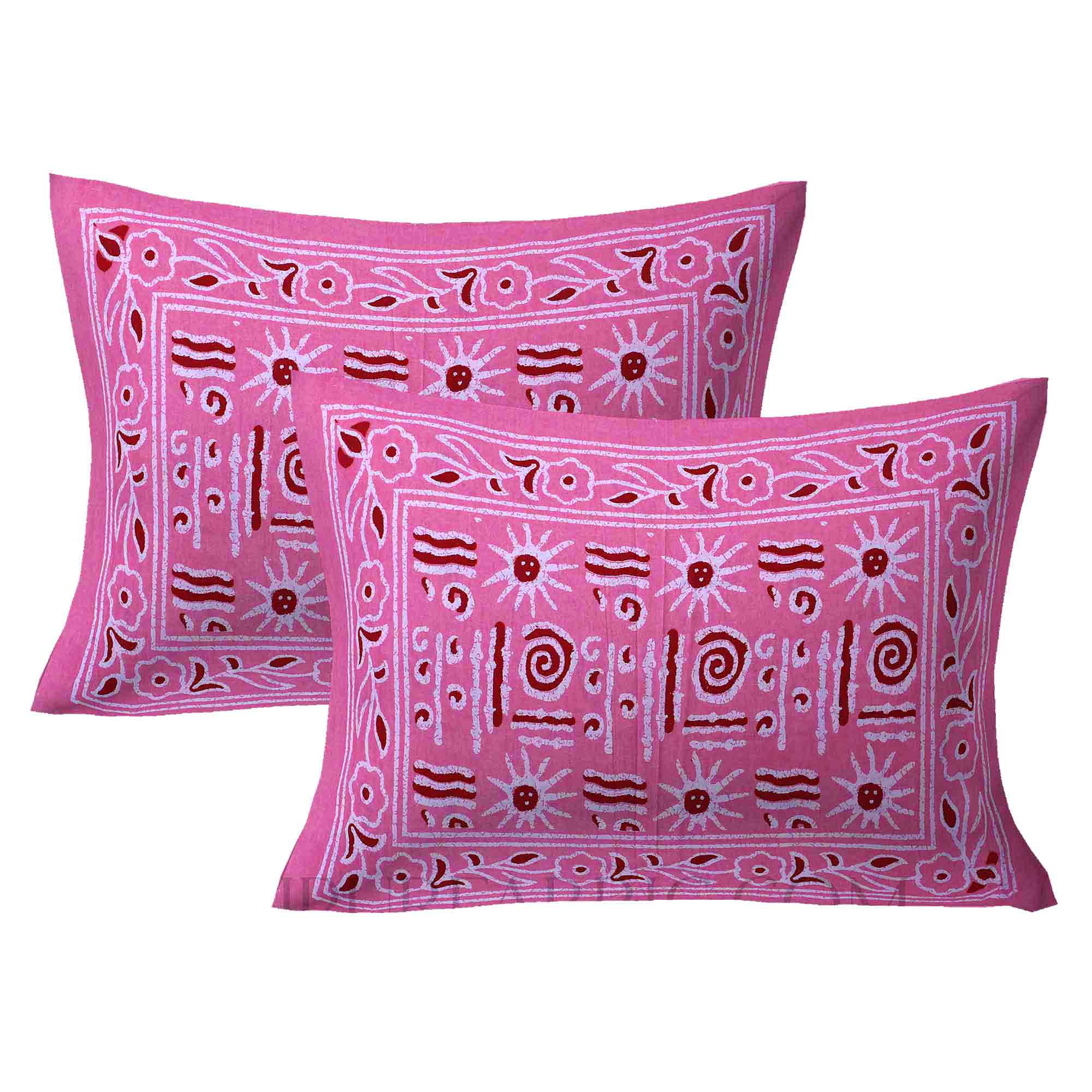 Pink Modern Art Double Bedsheet