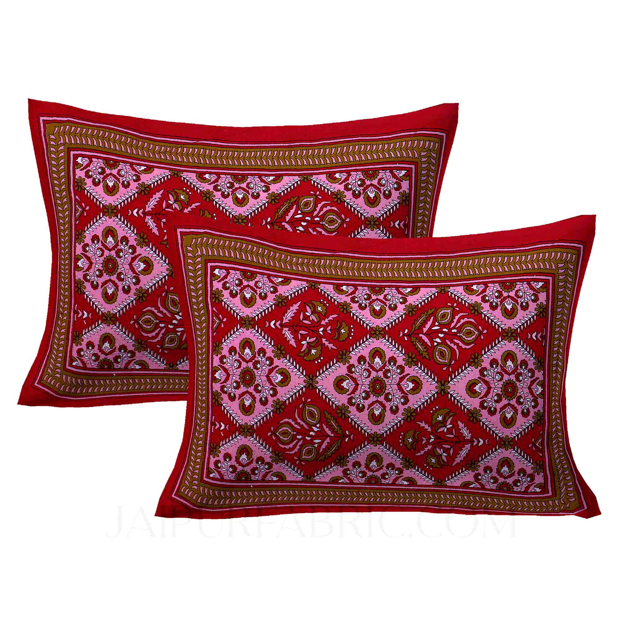 Red Pink Kite Charisma Double Bedsheet